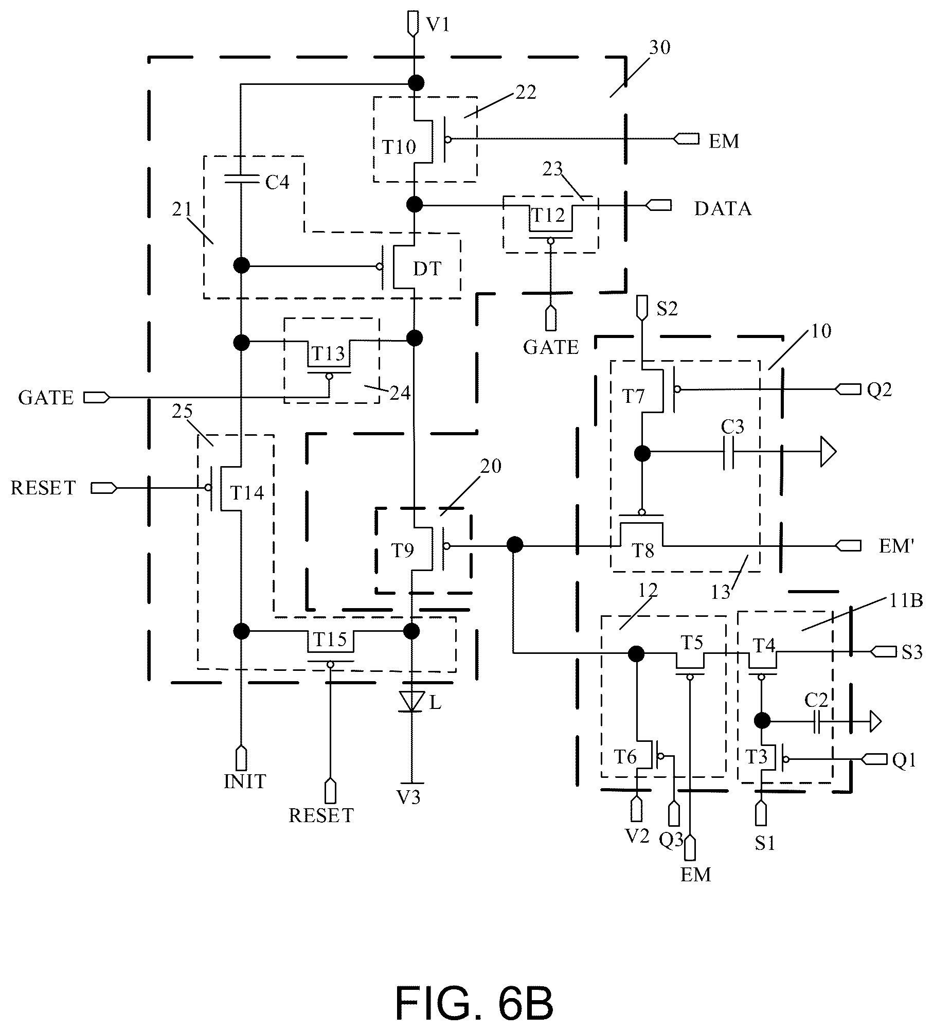 Patent US12597394 Figure 7 – Pixel circuit having control circuit for controlling a light emitting element and driving method thereof, display panel and display apparatus