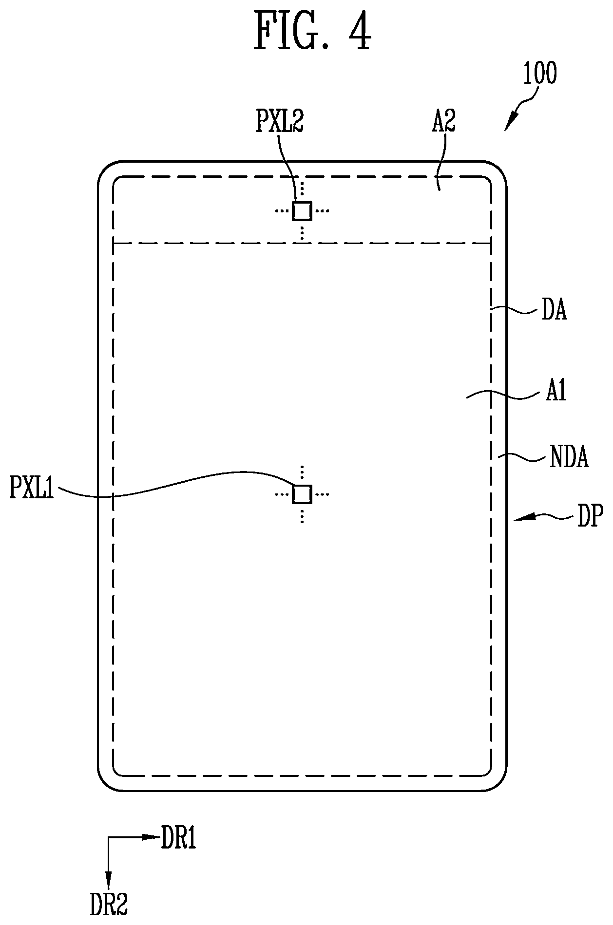 Patent US12597395 Figure 4 – Display device and method of driving the same