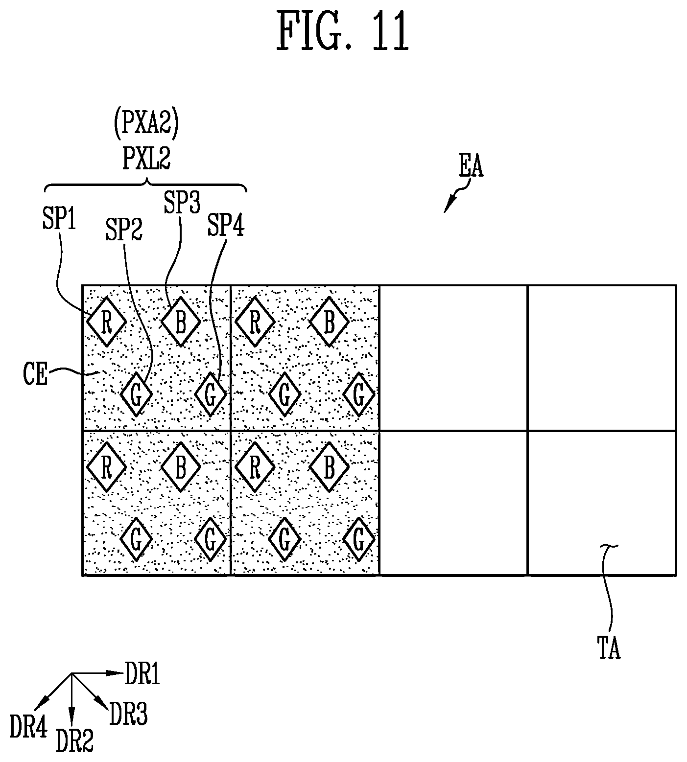 Patent US12597395 Figure 11 – Display device and method of driving the same