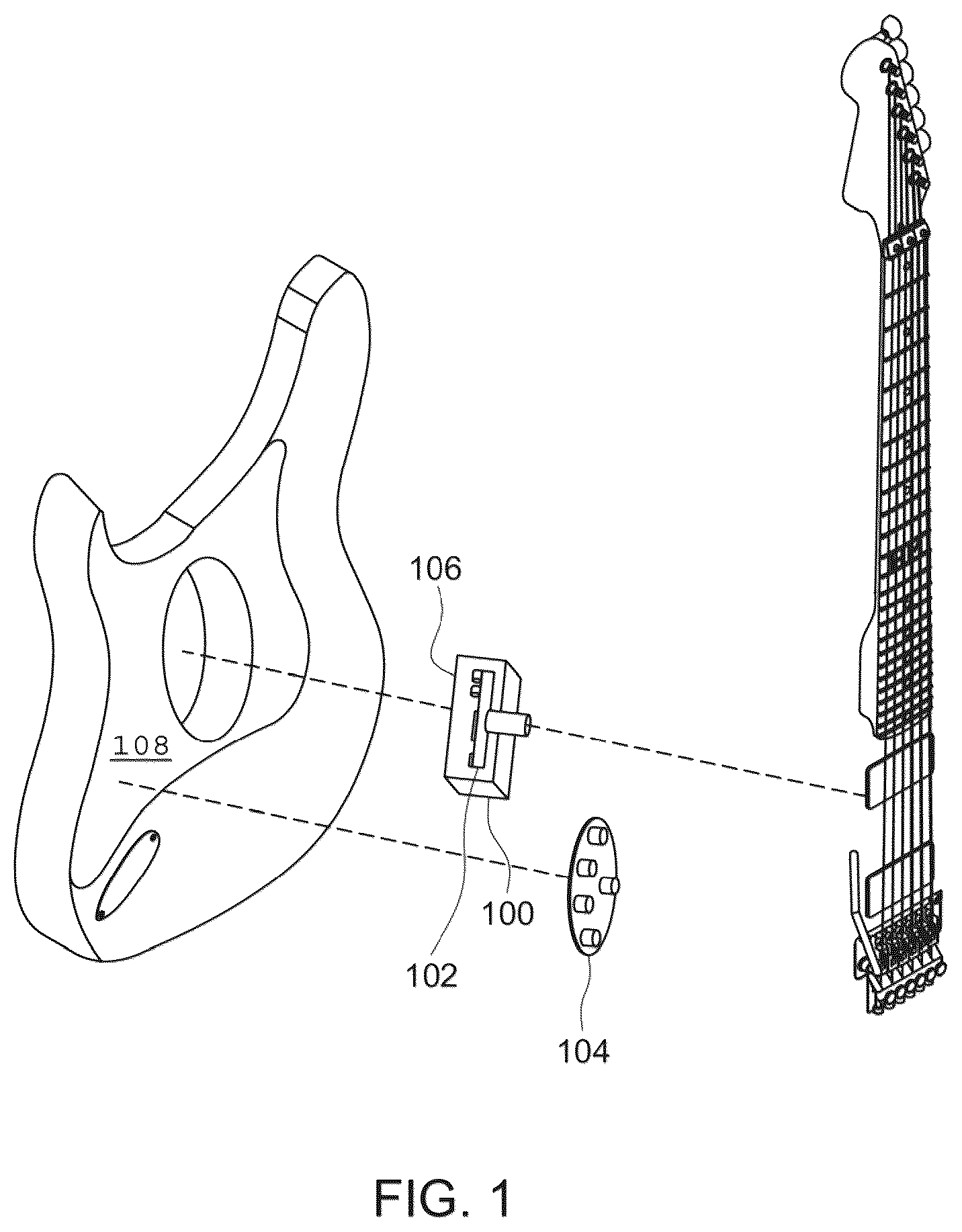 Patent US12597405 Figure 1 – Auto-recording for musical instrument
