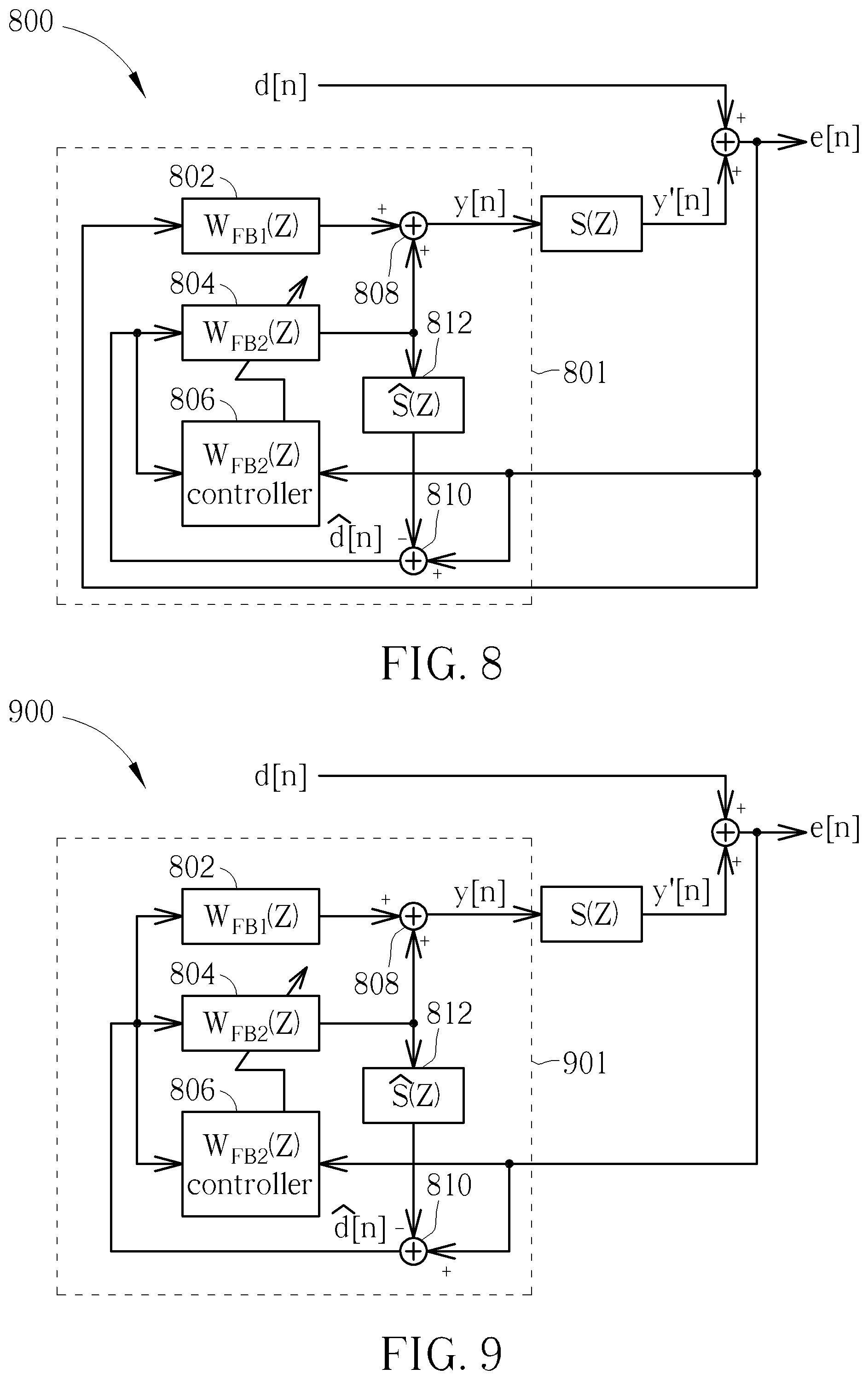 Patent US12597410 Figure 6 – Active noise control circuit with multiple filters connected in parallel fashion and associated method