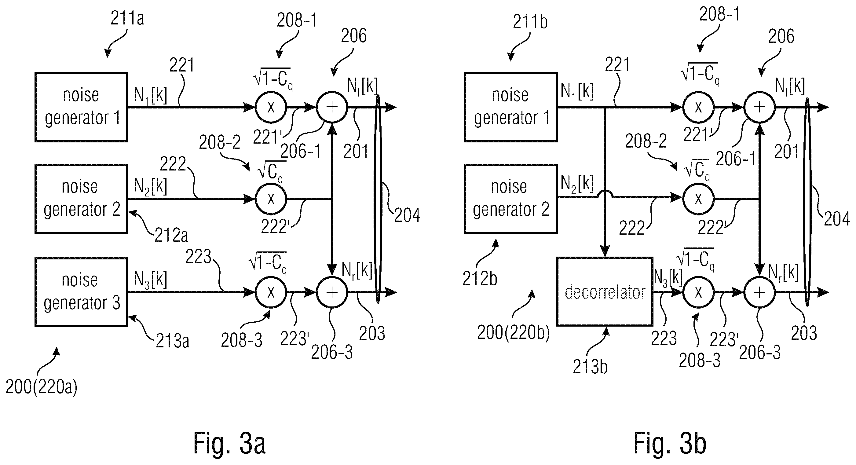 Patent US12597430 Figure 3 – Multi-channel signal generator, audio encoder and related methods relying on a mixing noise signal