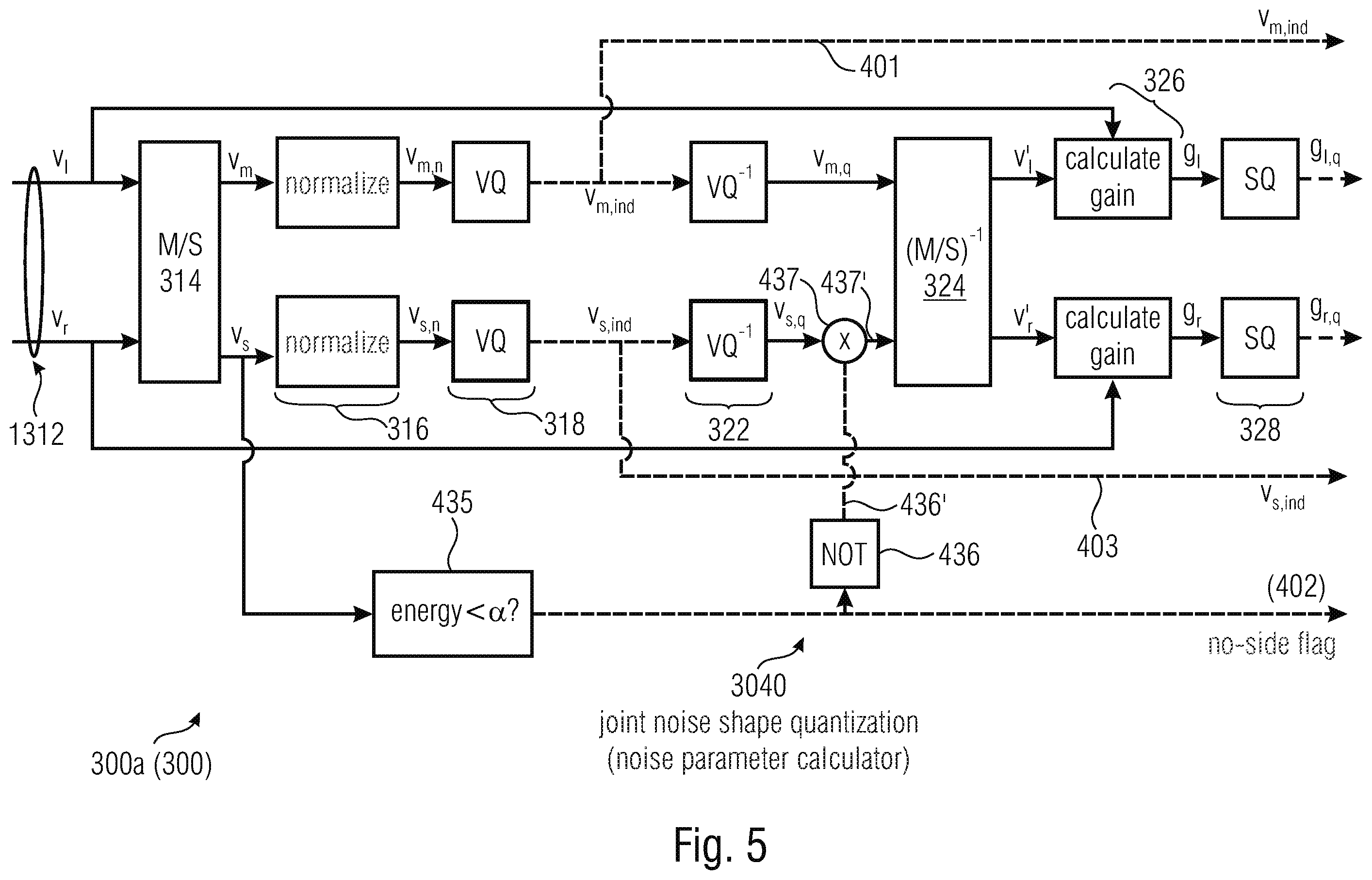 Patent US12597430 Figure 8 – Multi-channel signal generator, audio encoder and related methods relying on a mixing noise signal