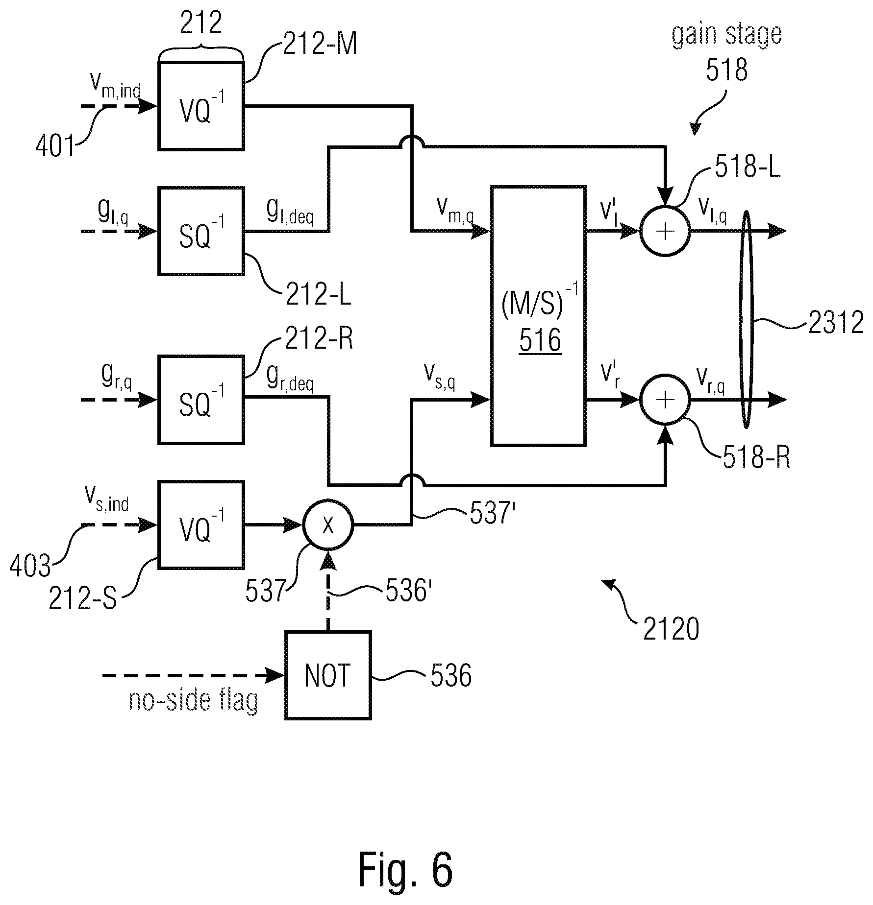 Patent US12597430 Figure 9 – Multi-channel signal generator, audio encoder and related methods relying on a mixing noise signal