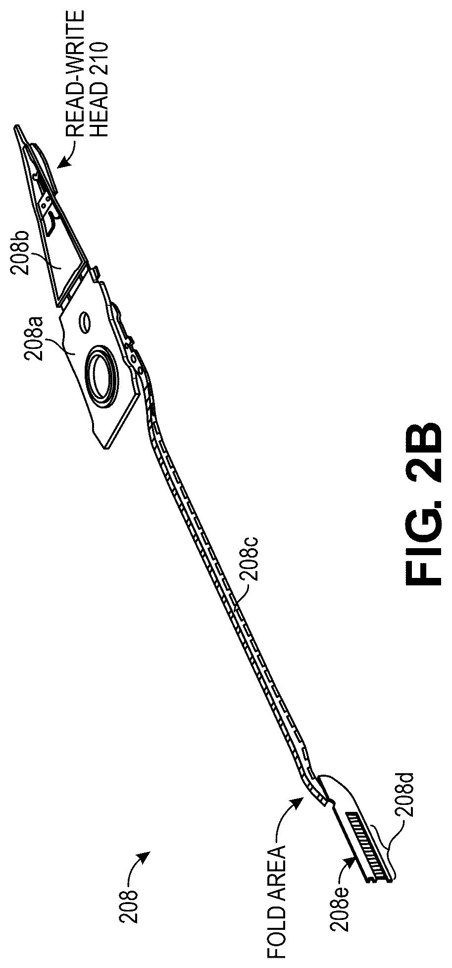 Patent US12597439 Figure 3 – Flexible printed circuit finger trace layout for parallel servo operation