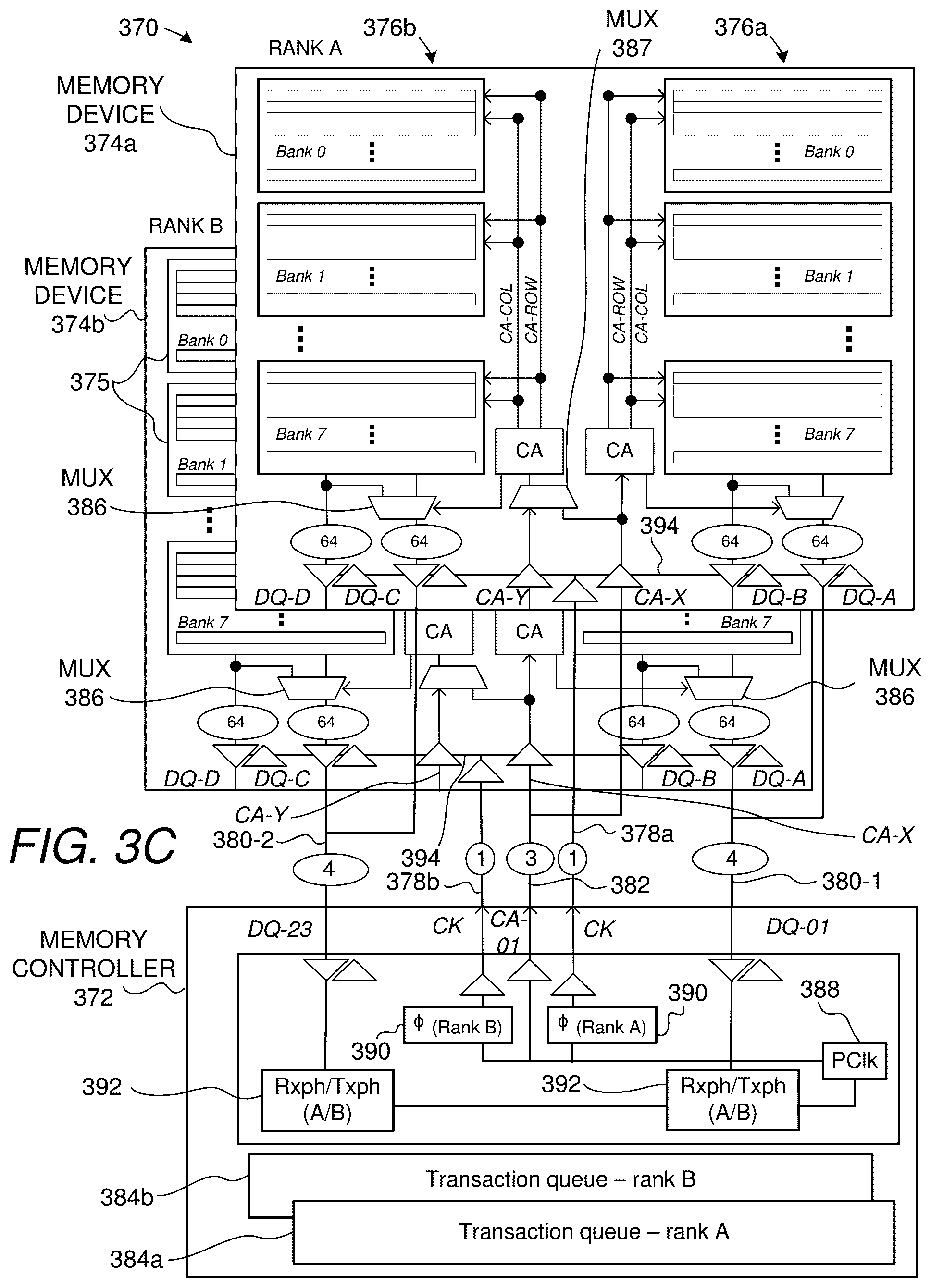 Patent US12597454 Figure 7 – Memory component timed by programmably-selected clock edge