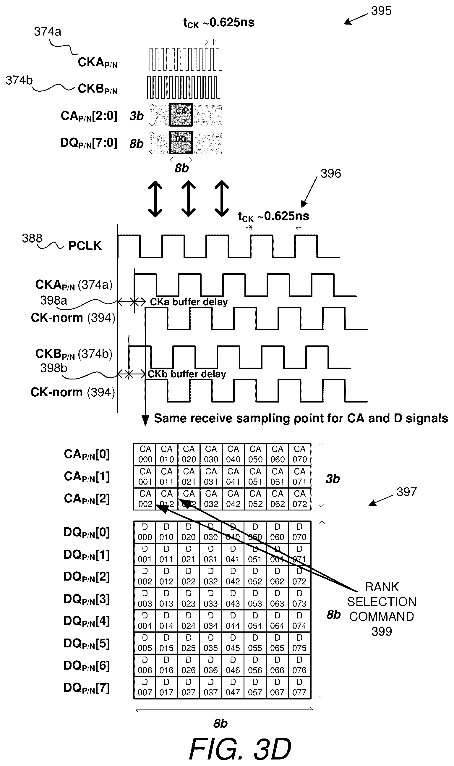 Patent US12597454 Figure 8 – Memory component timed by programmably-selected clock edge