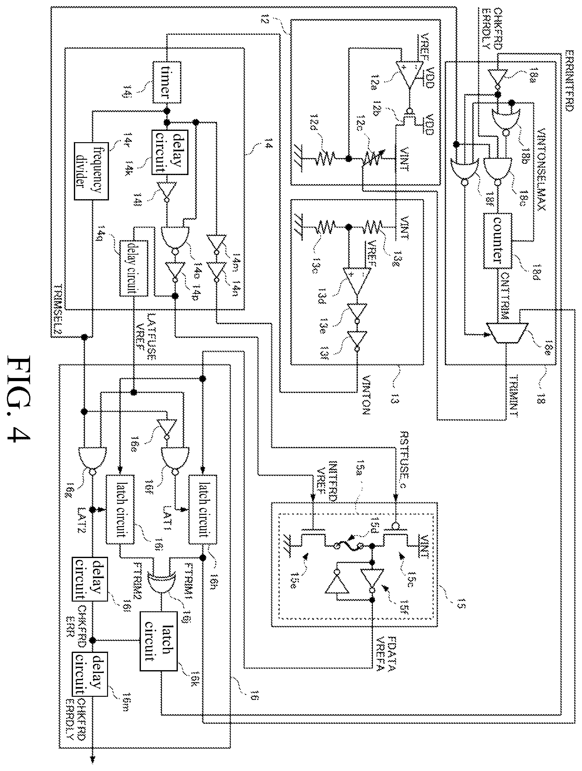 Patent US12597457 Figure 4 – Initial setting device of semiconductor memory to determine valid setting