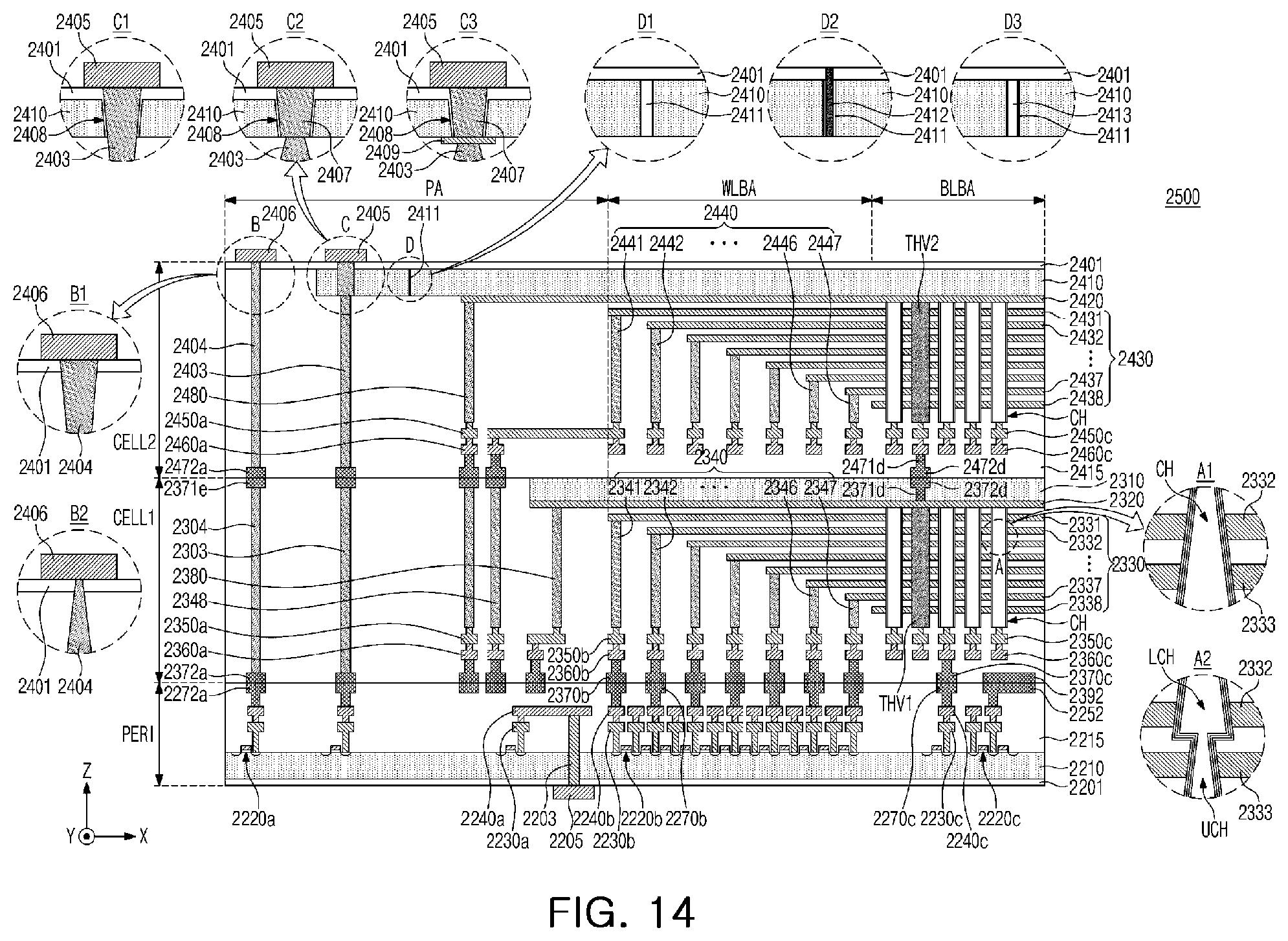 Patent US12597469 Figure 14 – Nonvolatile memory device, storage device including the same, and method of testing nonvolatile memory device