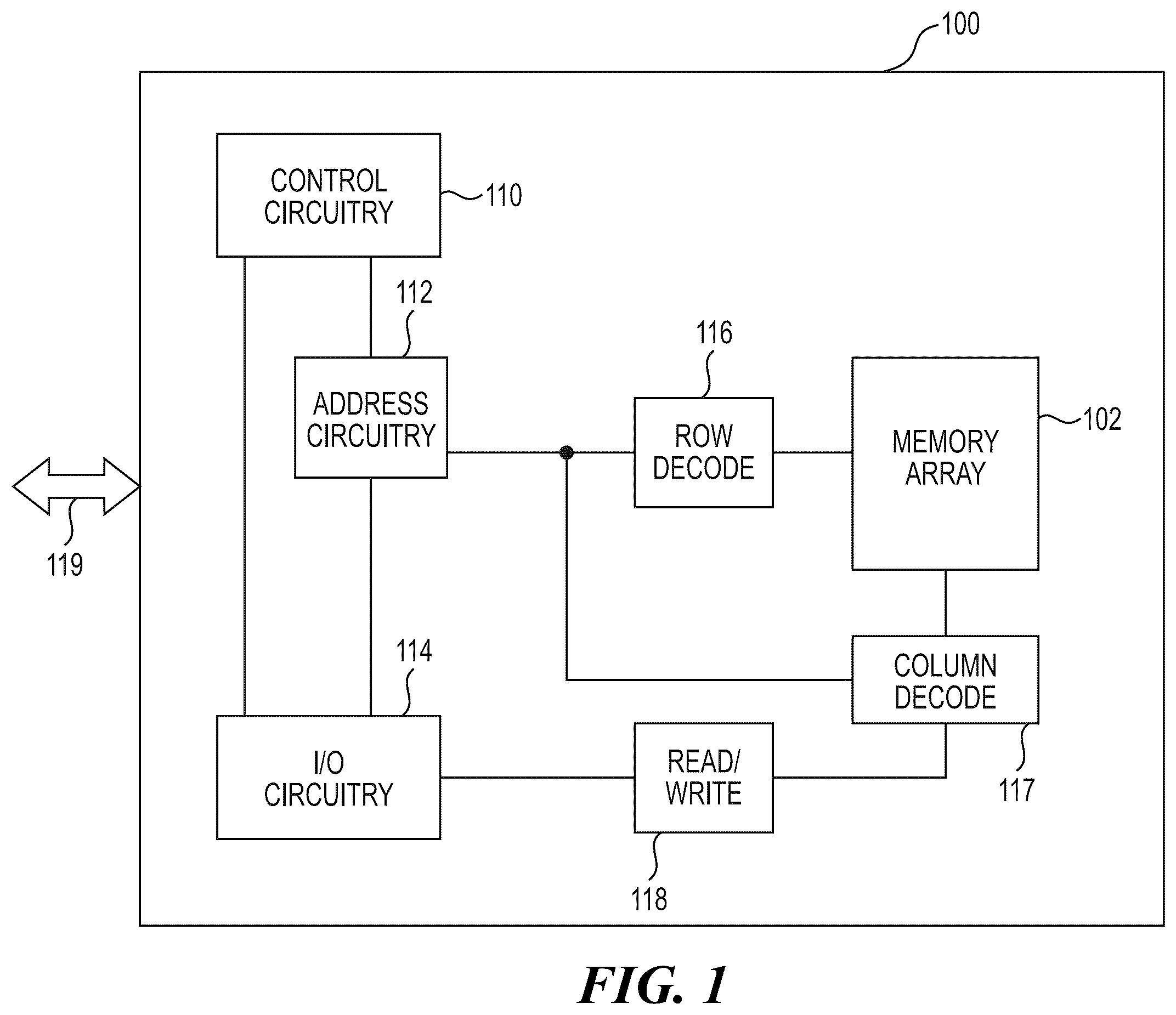 Patent US12597472 Figure 1 – Selectively erasing one of multiple erase blocks coupled to a same string using gate induced drain leakage