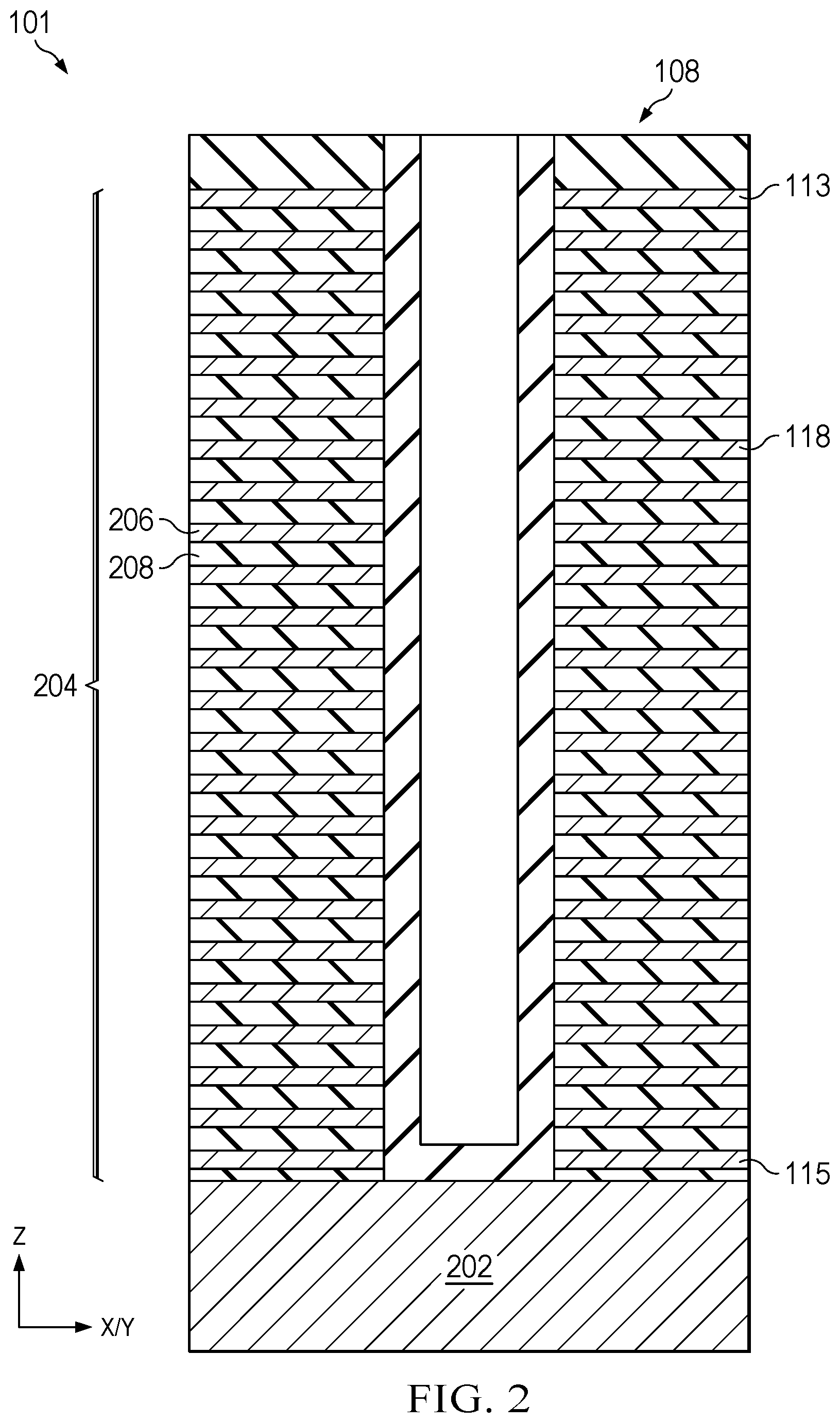 Patent US12597477 Figure 2 – Detection of leakage current in flash memory