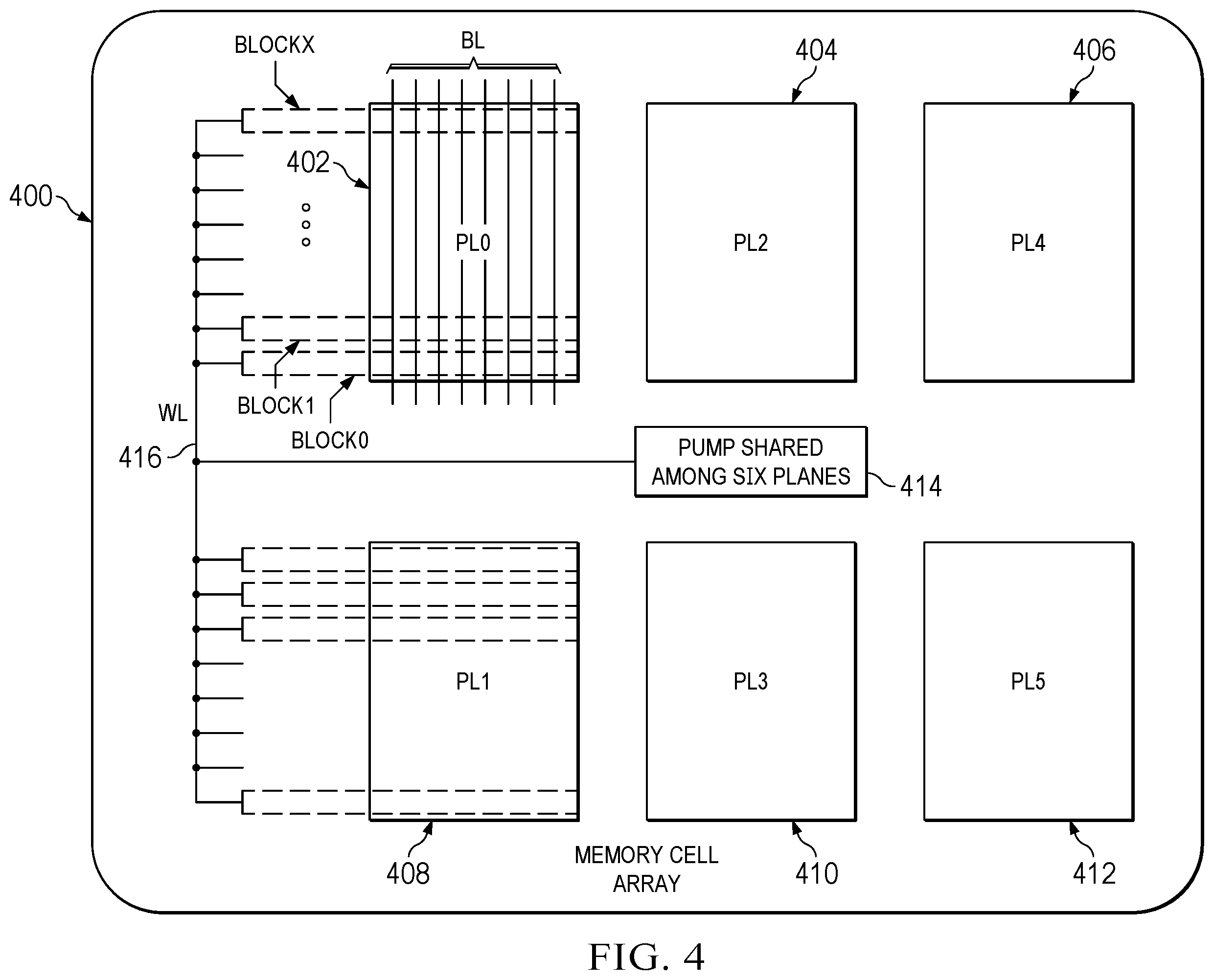 Patent US12597477 Figure 4 – Detection of leakage current in flash memory