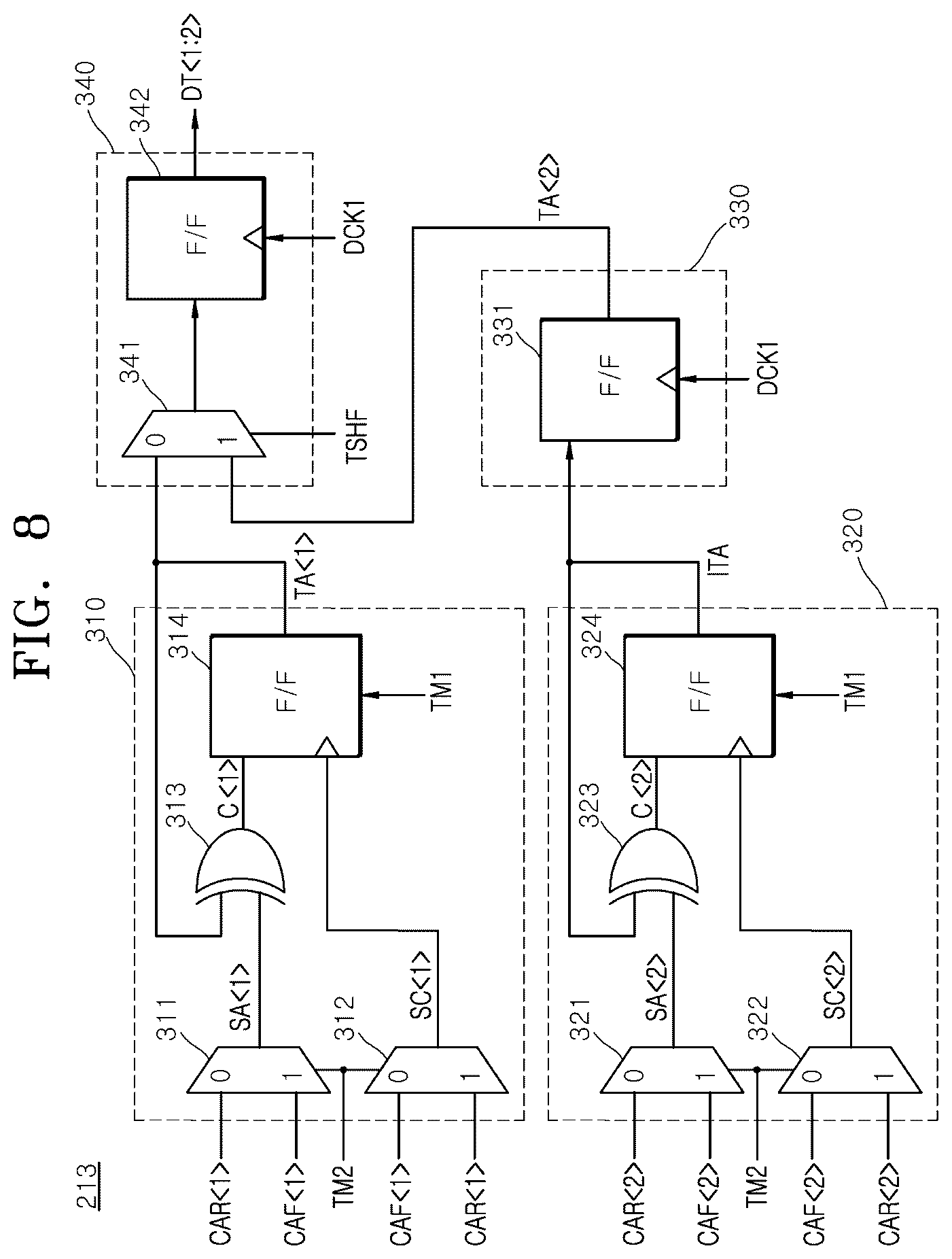 Patent US12597479 Figure 8 – Semiconductor device