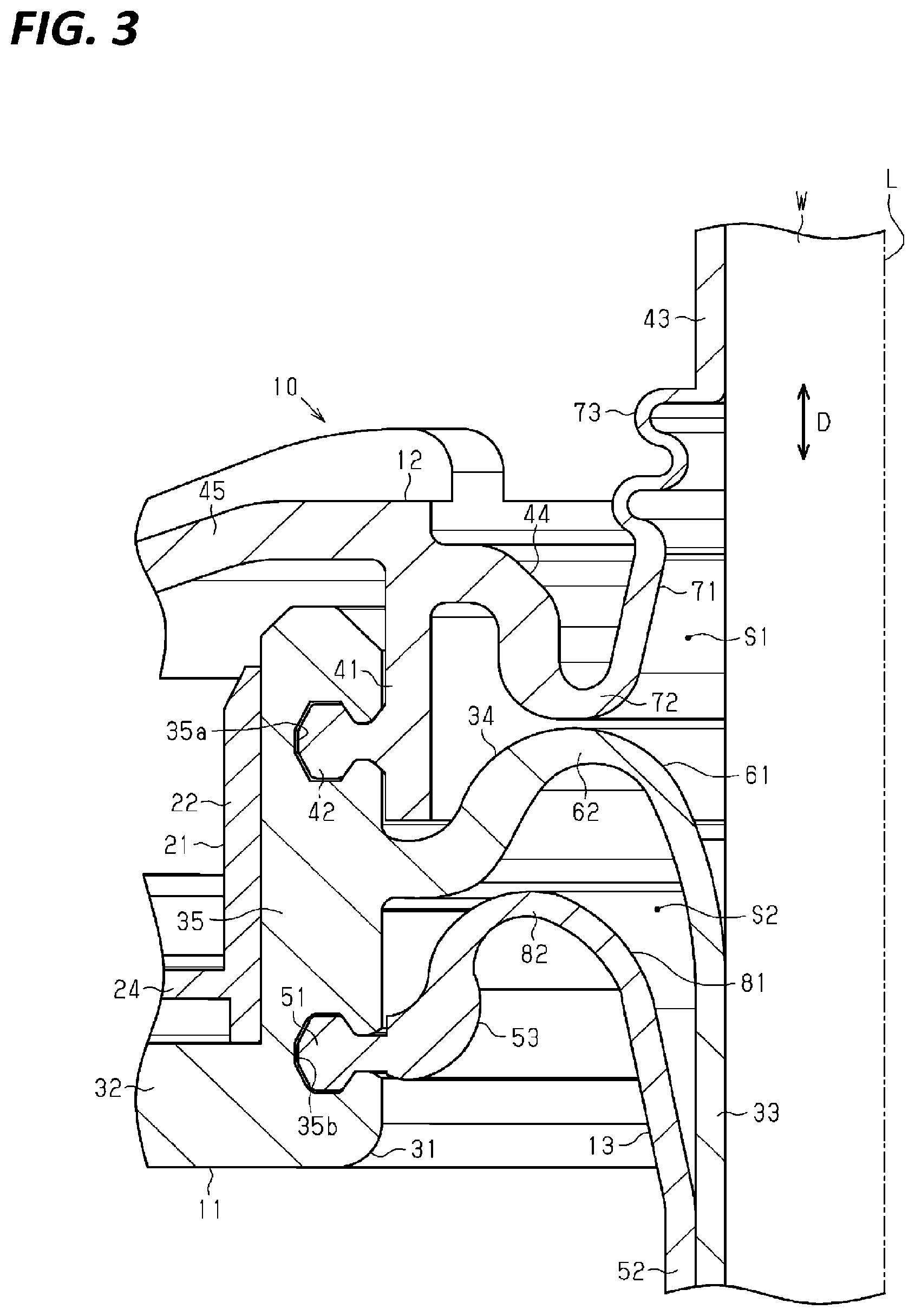 Patent US12597539 Figure 3 – Grommet