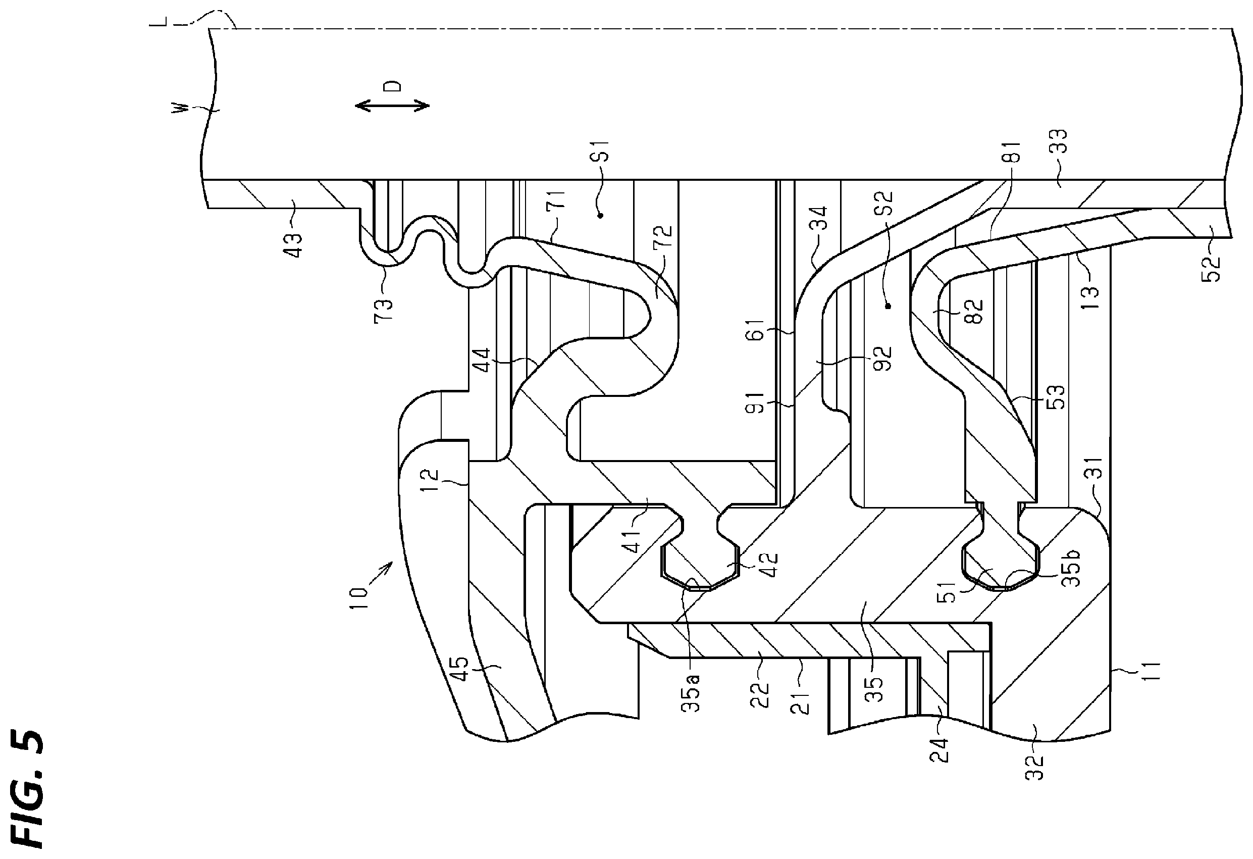 Patent US12597539 Figure 5 – Grommet