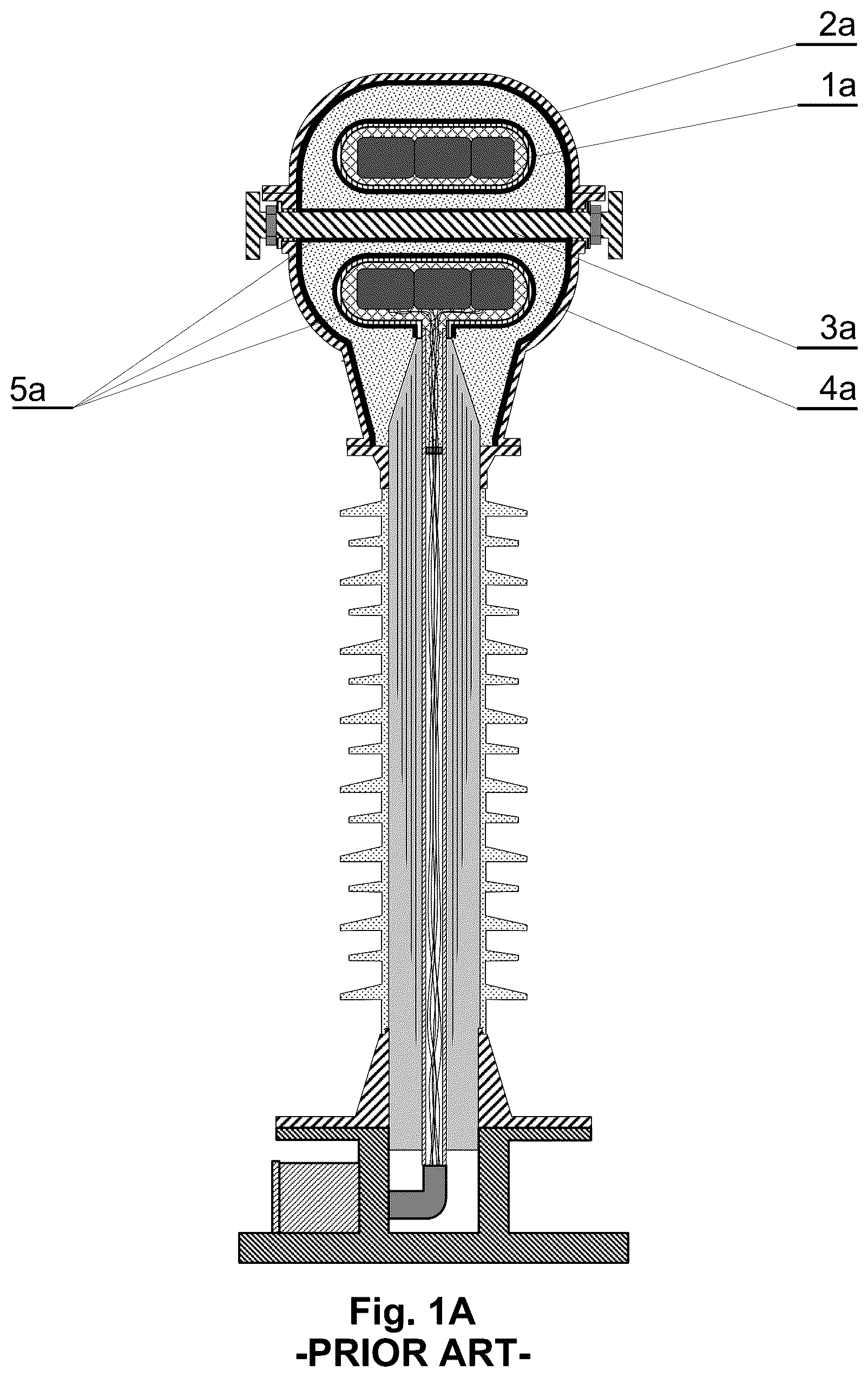 Patent US12597557 Figure 1 – Dry high voltage instrument transformer