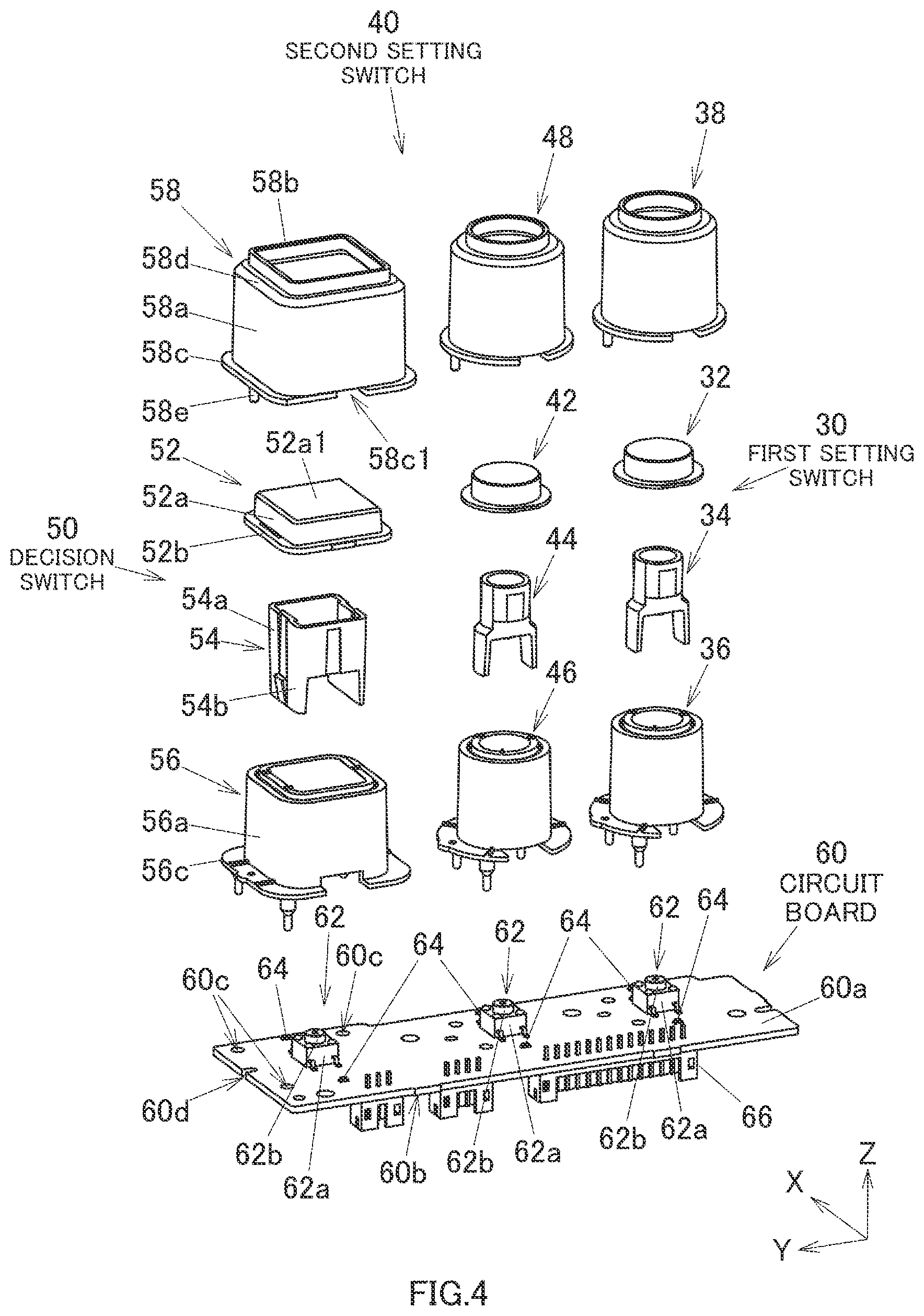 Patent US12597571 Figure 4 – Button apparatus and electronic equipment