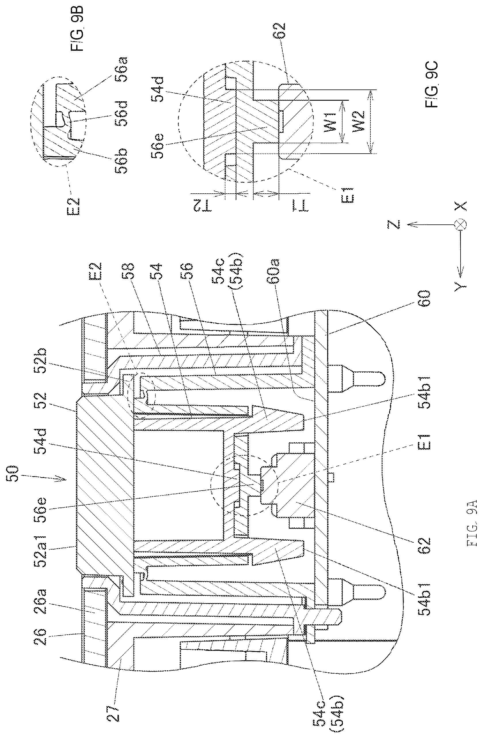 Patent US12597571 Figure 9 – Button apparatus and electronic equipment