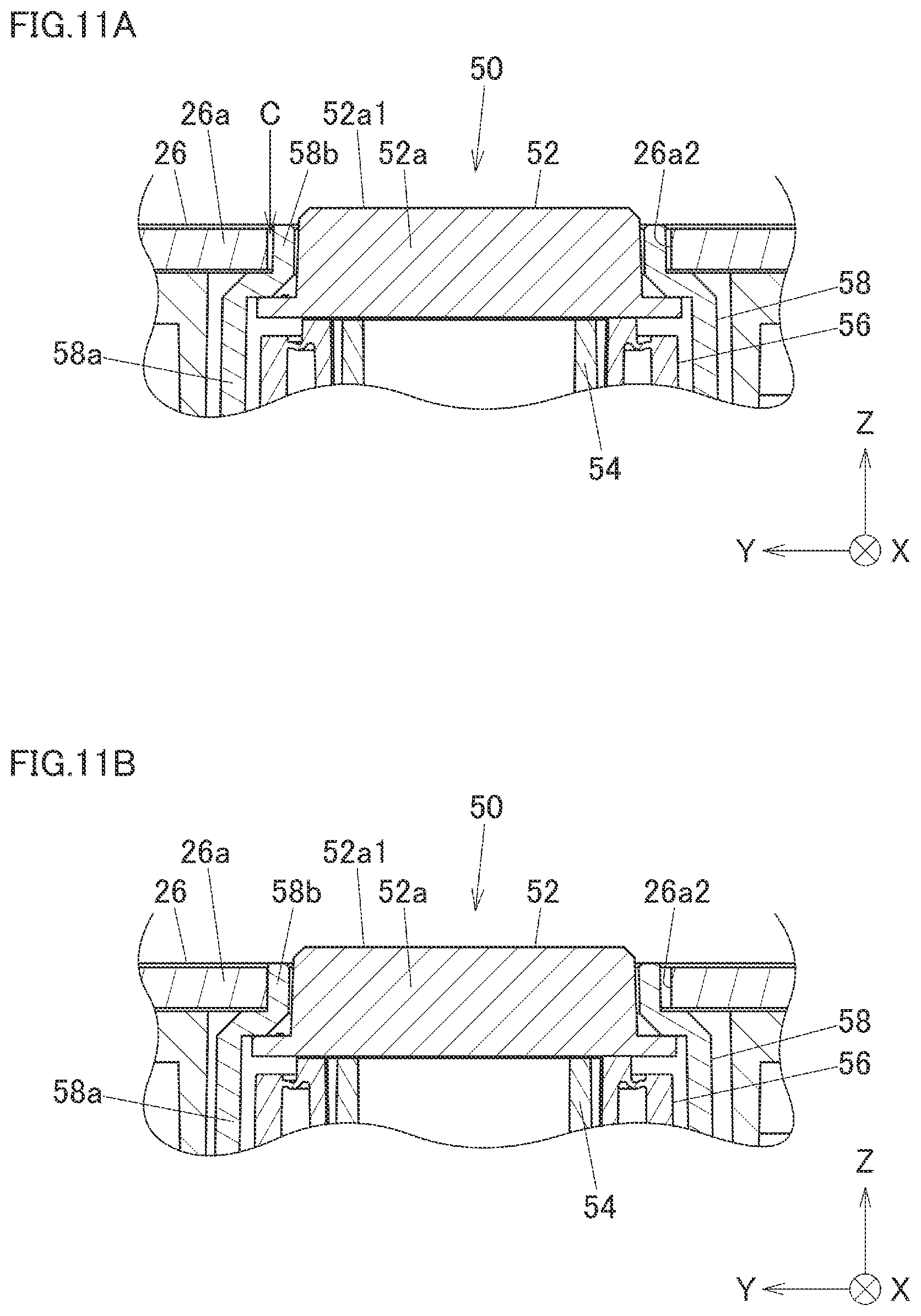 Patent US12597571 Figure 11 – Button apparatus and electronic equipment