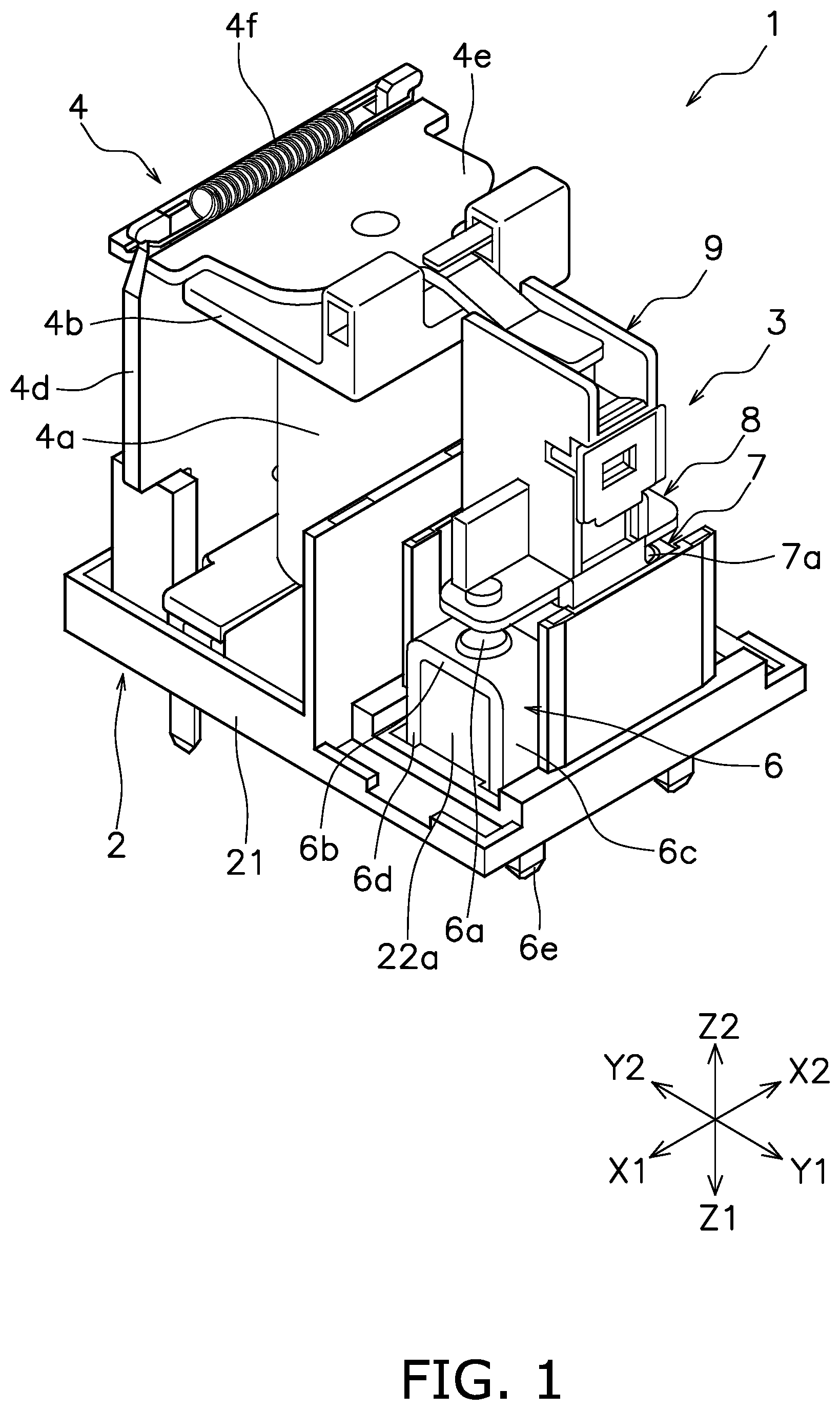 Patent US12597576 Figure 1 – Electromagnetic relay