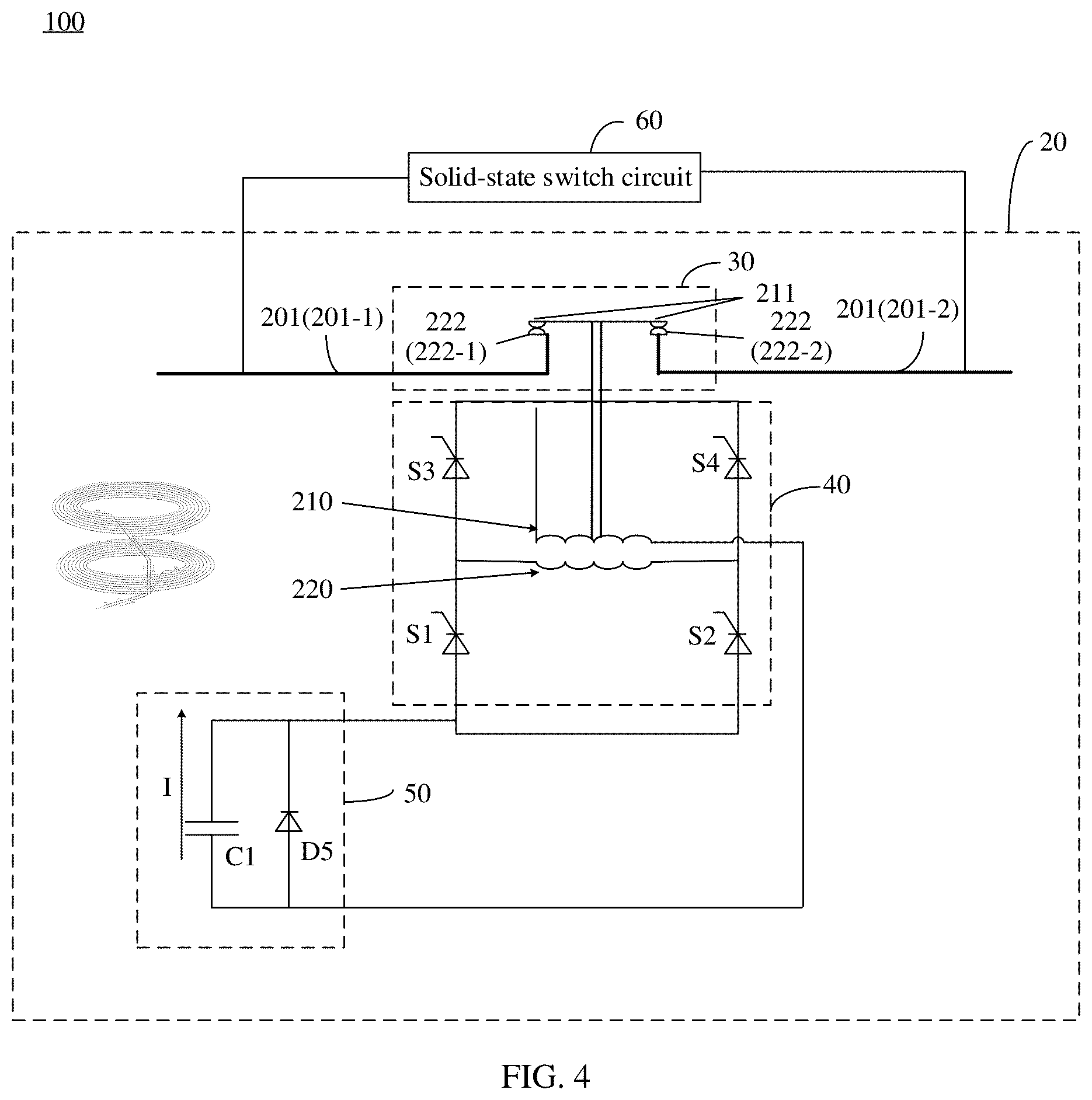 Patent US12597579 Figure 4 – Circuit breaker and power supply system