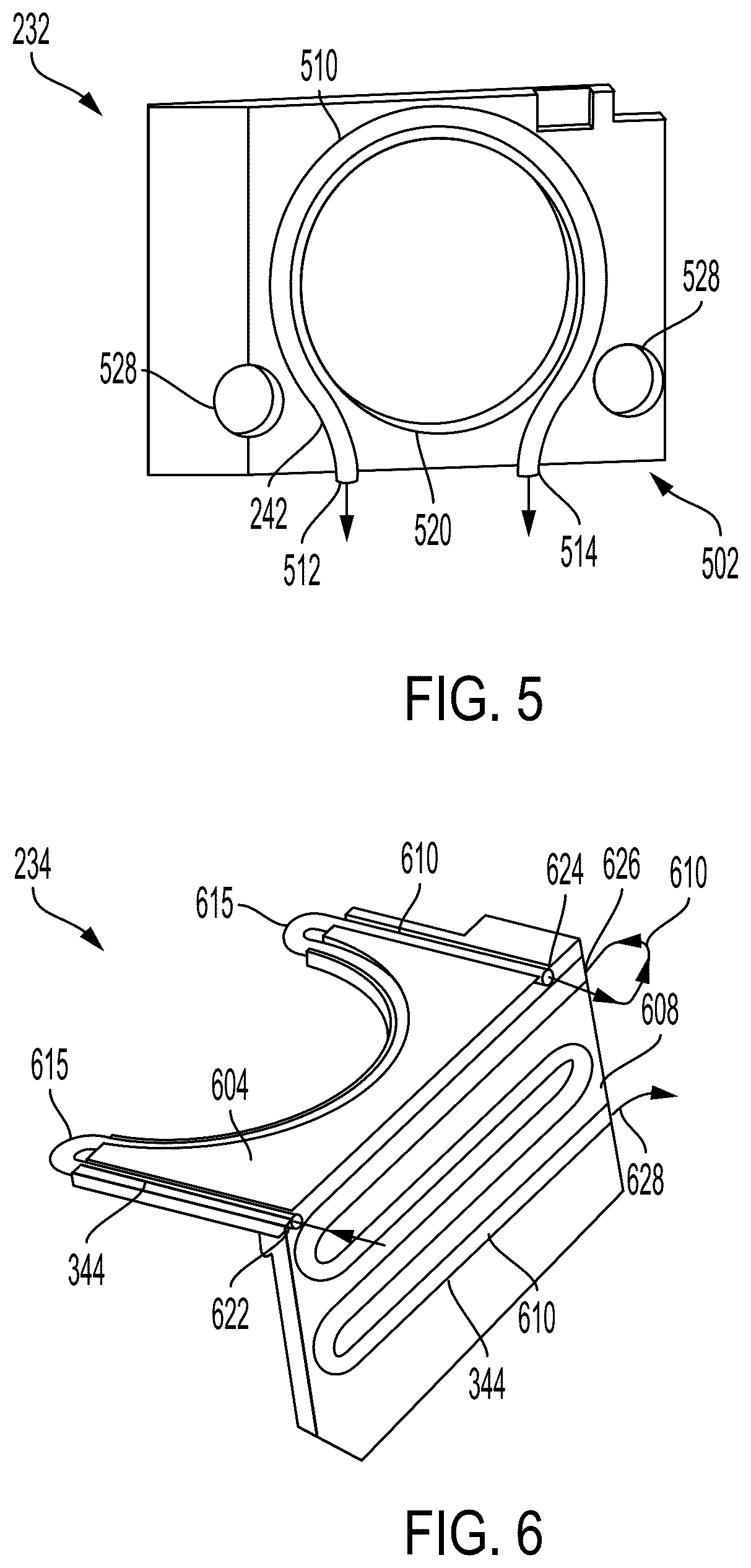 Patent US12597587 Figure 5 – Process chambers having multiple cooling plates