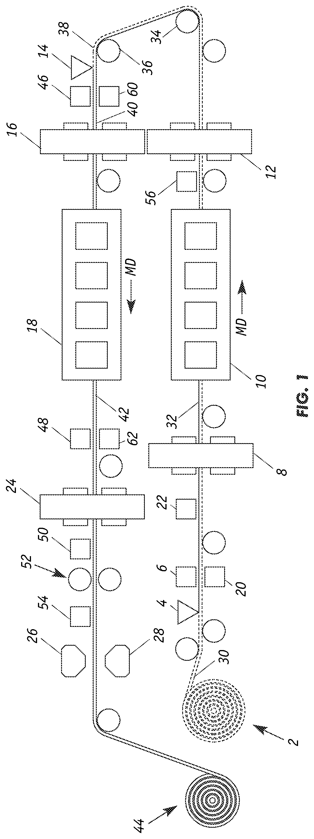 Patent US12597593 Figure 1 – Manufacturing method for traceability of battery electrodes with fiducial markers