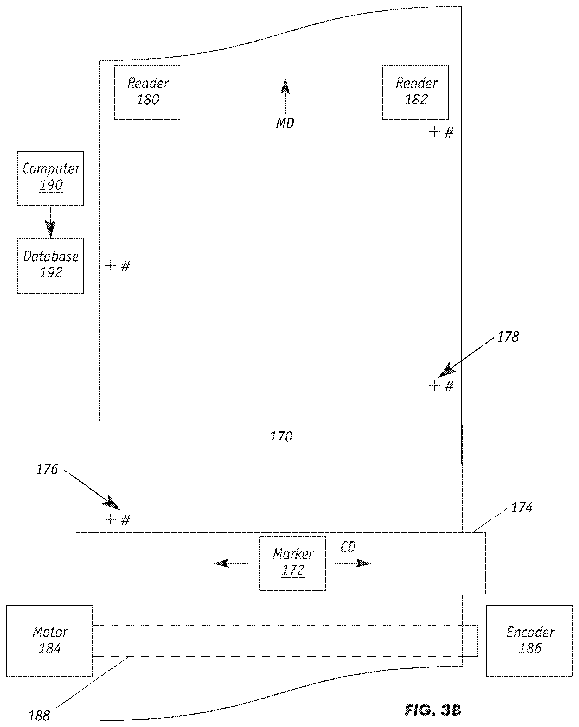 Patent US12597593 Figure 4 – Manufacturing method for traceability of battery electrodes with fiducial markers