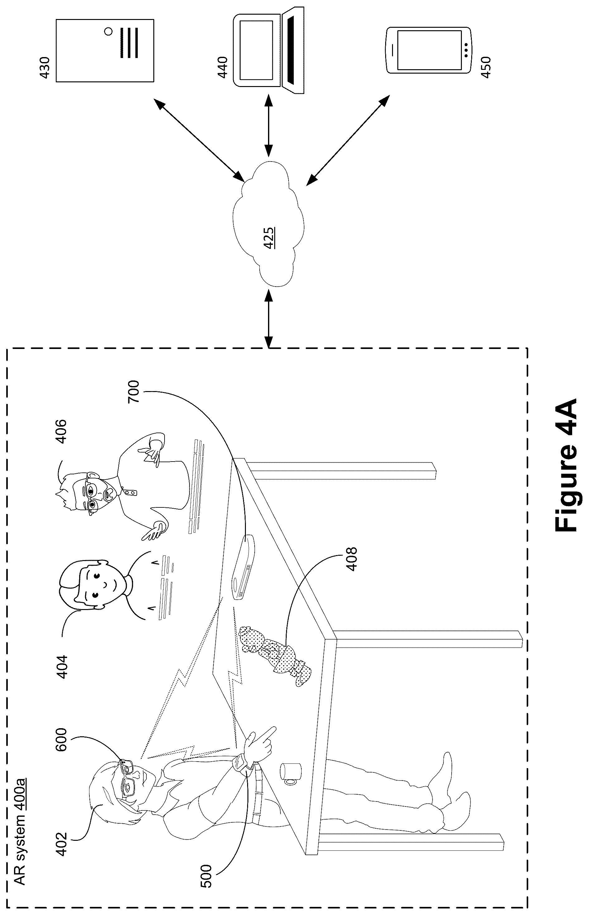 Patent US12597630 Figure 4 – Batteries with non-rectangular shapes for augmented reality devices, and systems and methods of use thereof