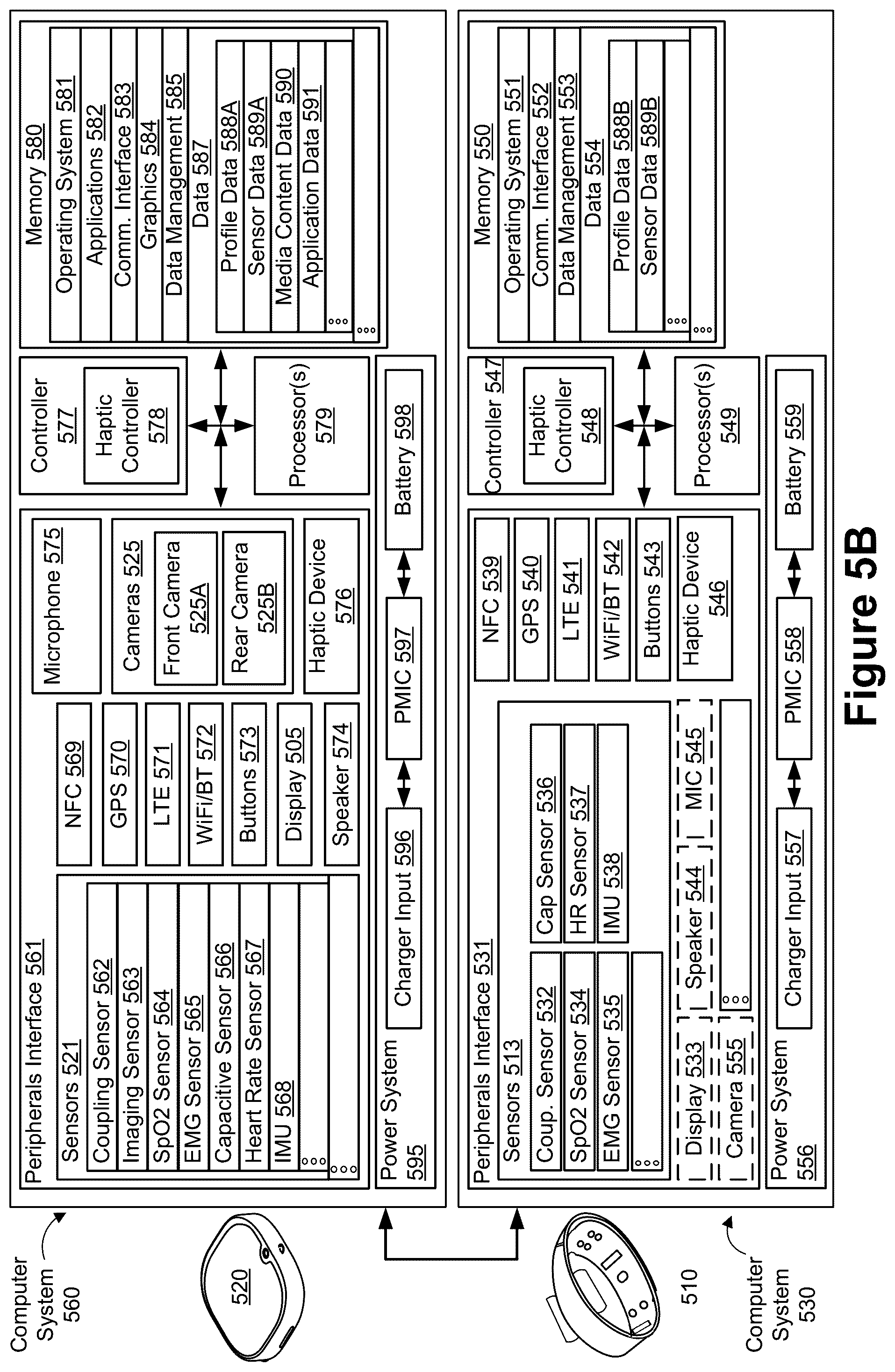 Patent US12597630 Figure 9 – Batteries with non-rectangular shapes for augmented reality devices, and systems and methods of use thereof