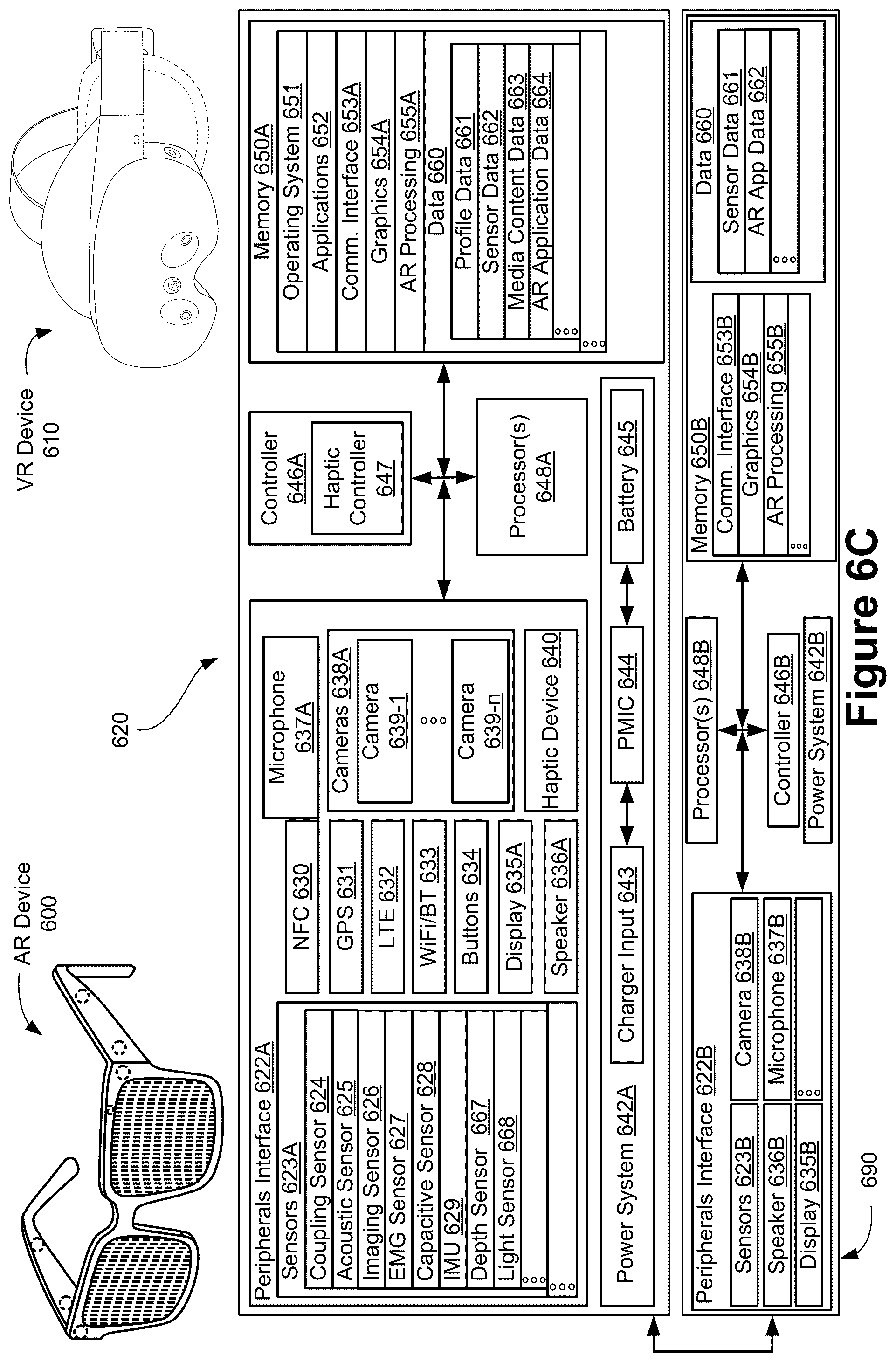 Patent US12597630 Figure 12 – Batteries with non-rectangular shapes for augmented reality devices, and systems and methods of use thereof