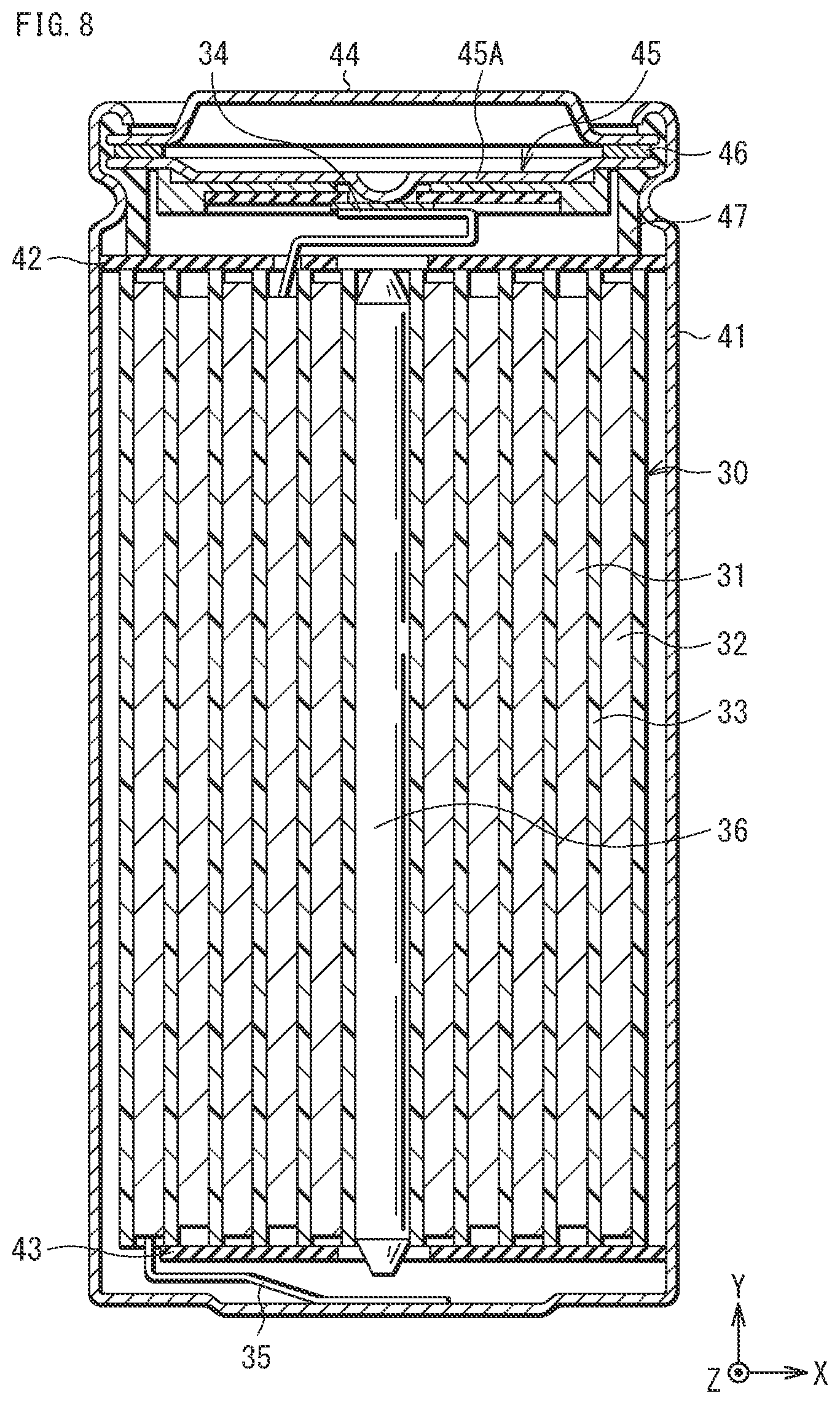 Patent US12597633 Figure 5 – Negative electrode for secondary battery, and secondary battery