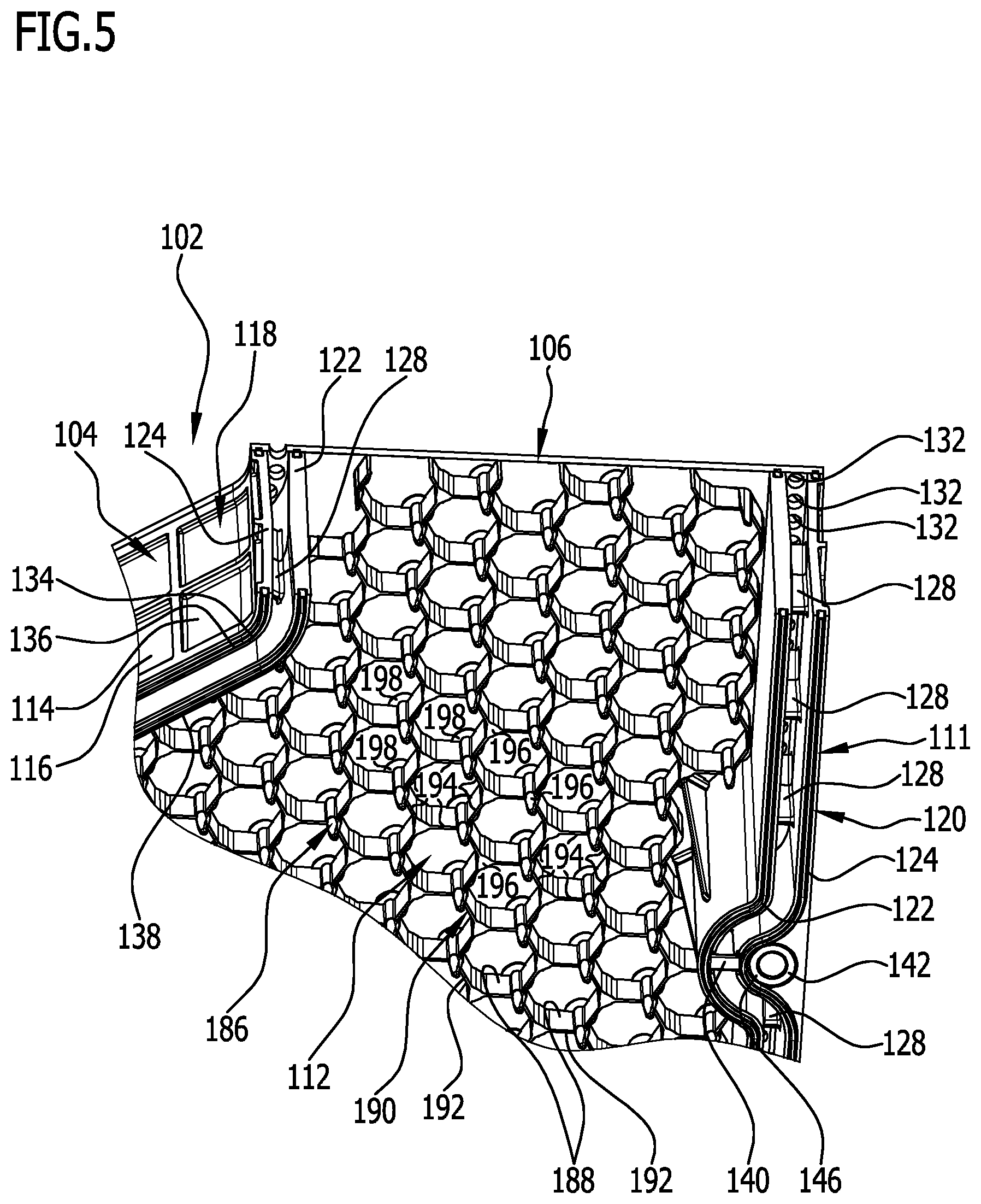 Patent US12597661 Figure 5 – Battery devices and method for fixing battery cells