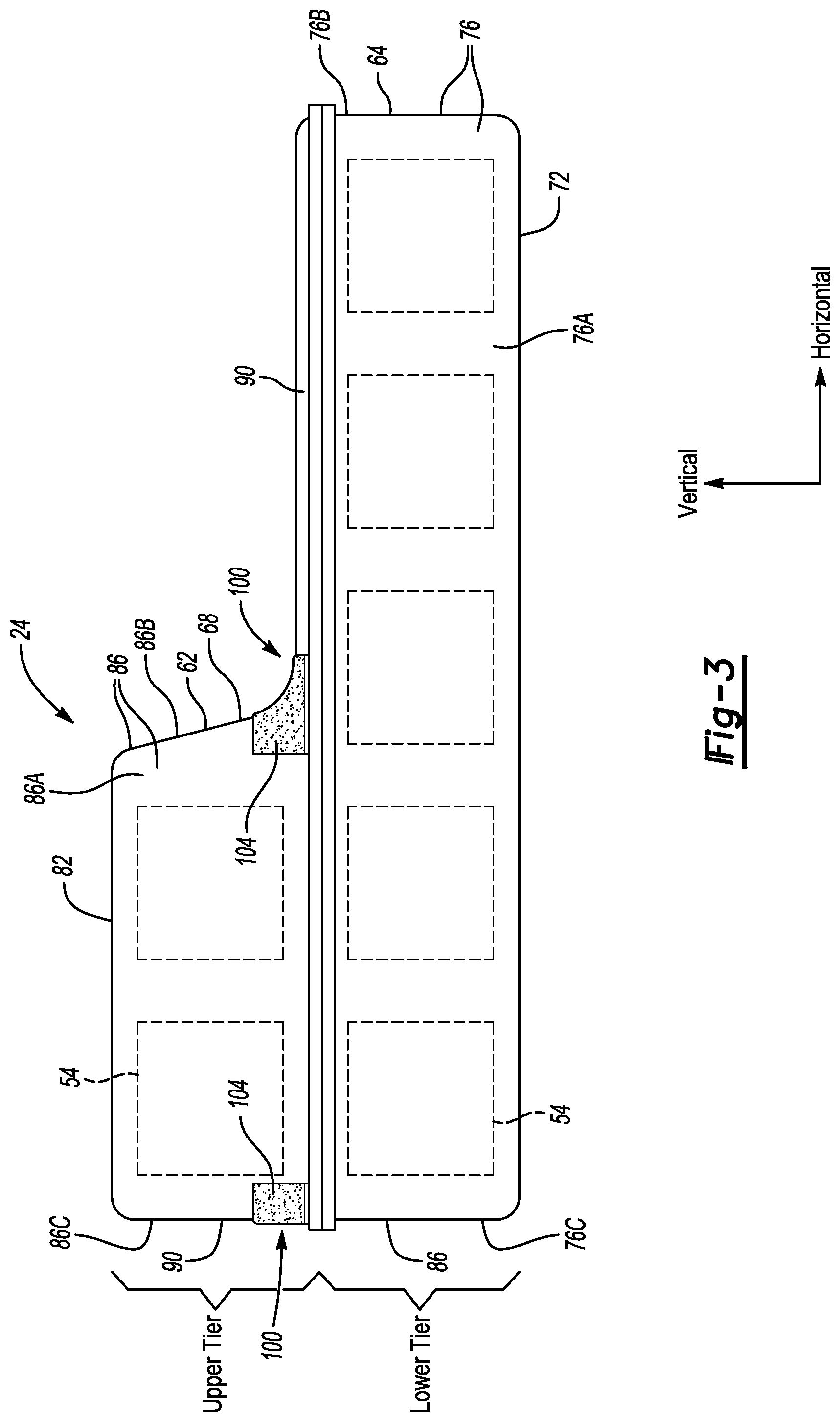 Patent US12597662 Figure 2 – Traction battery pack enclosure patch and enclosure patching method