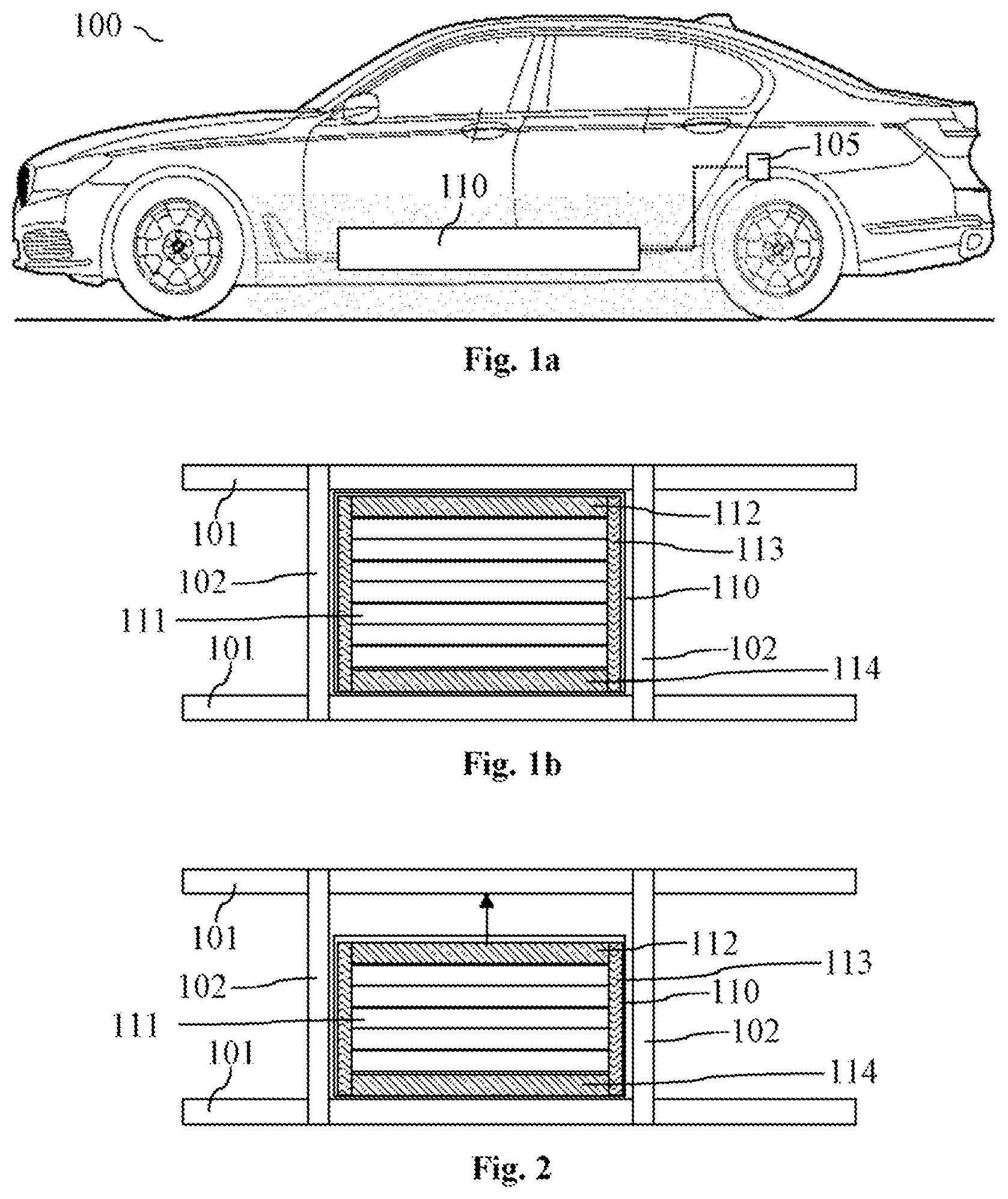 Patent US12597669 Figure 1 – Battery module and method for bracing a battery module