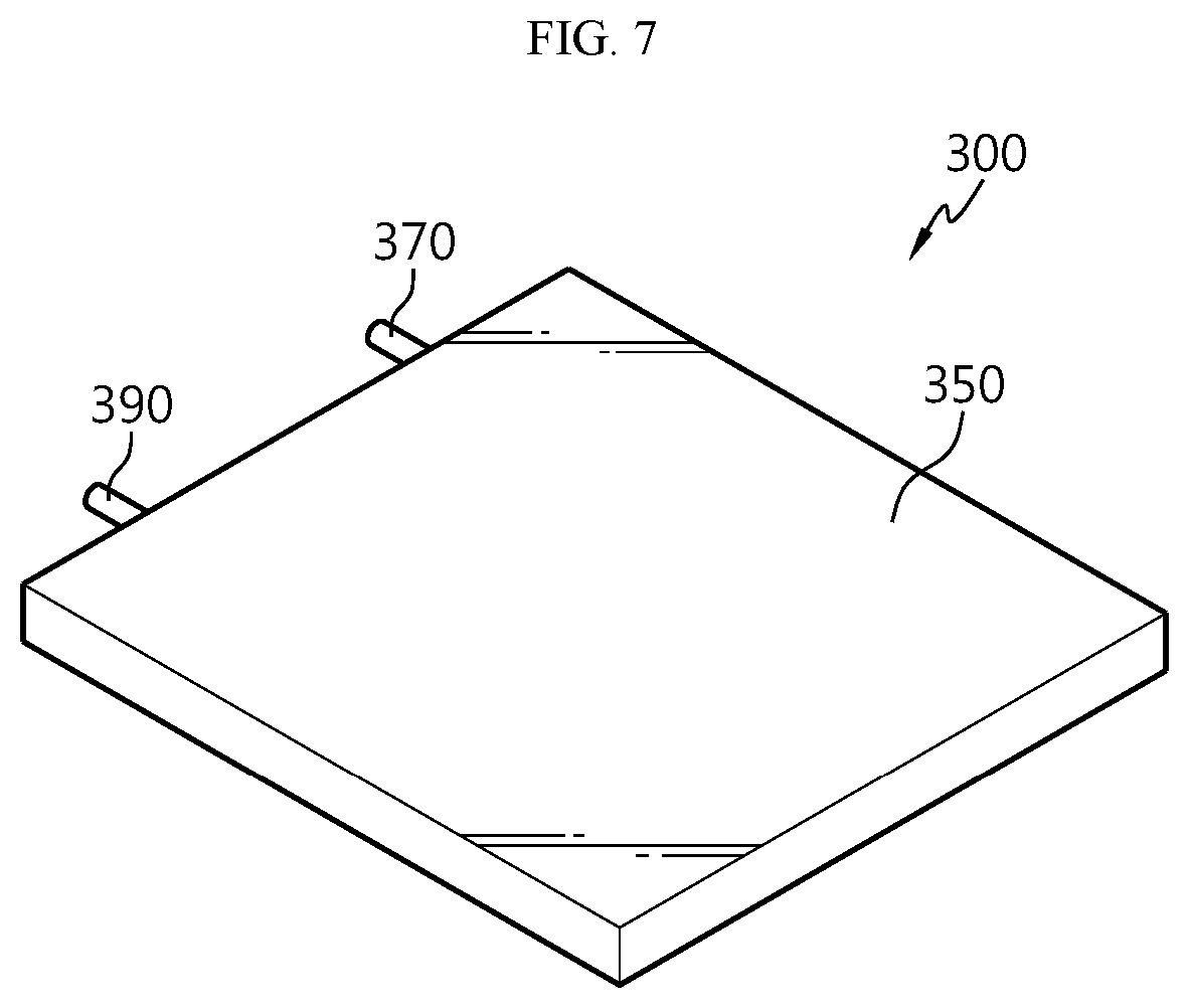 Patent US12597670 Figure 7 – Automobile with battery pack installed over underbody frame