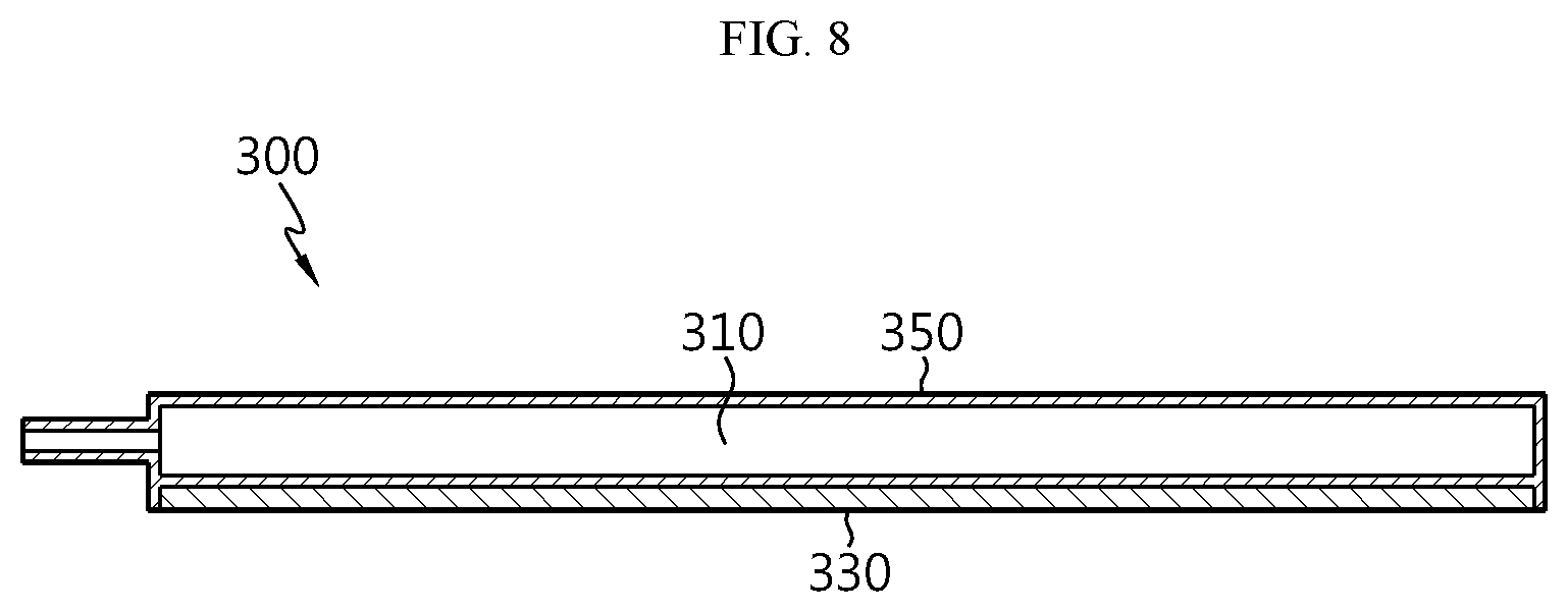 Patent US12597670 Figure 8 – Automobile with battery pack installed over underbody frame