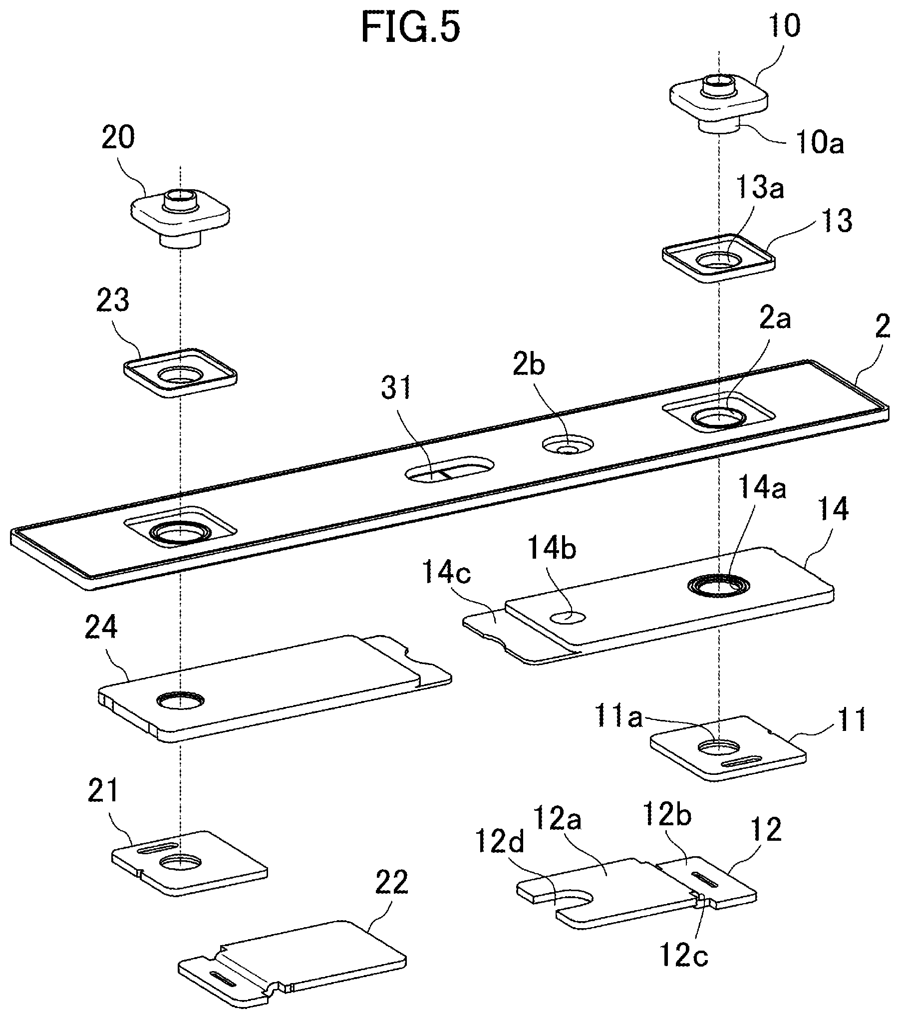 Patent US12597681 Figure 5 – Secondary battery comprising insulated tab group