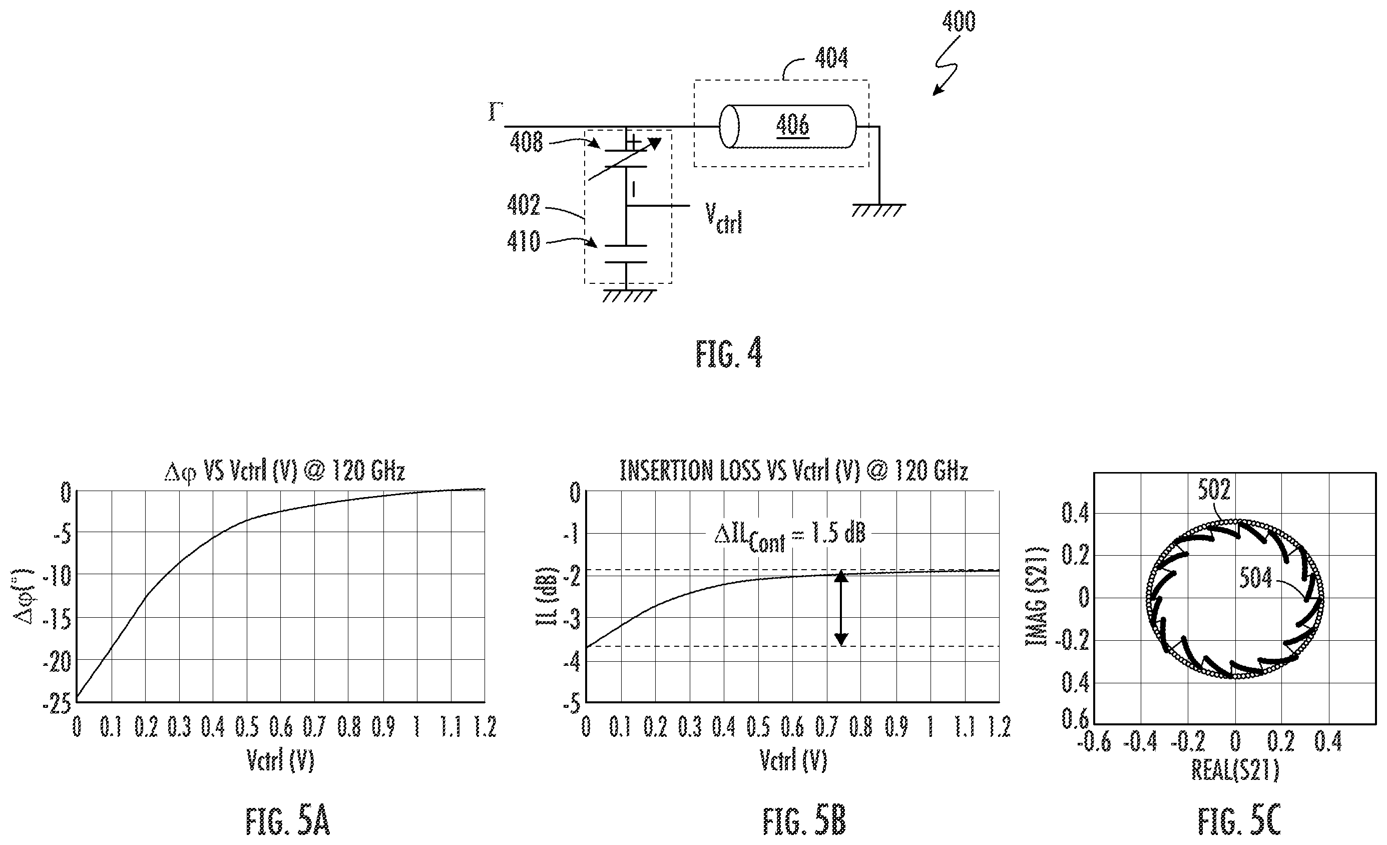 Patent US12597688 Figure 3 – Phase shifters with low amplitude variation