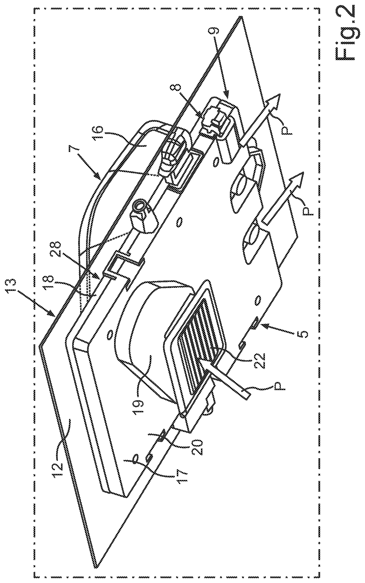 Patent US12597693 Figure 2 – Roof antenna module comprising a specific cooling of a control device on a vehicle roof, arrangement, motor vehicle, and method