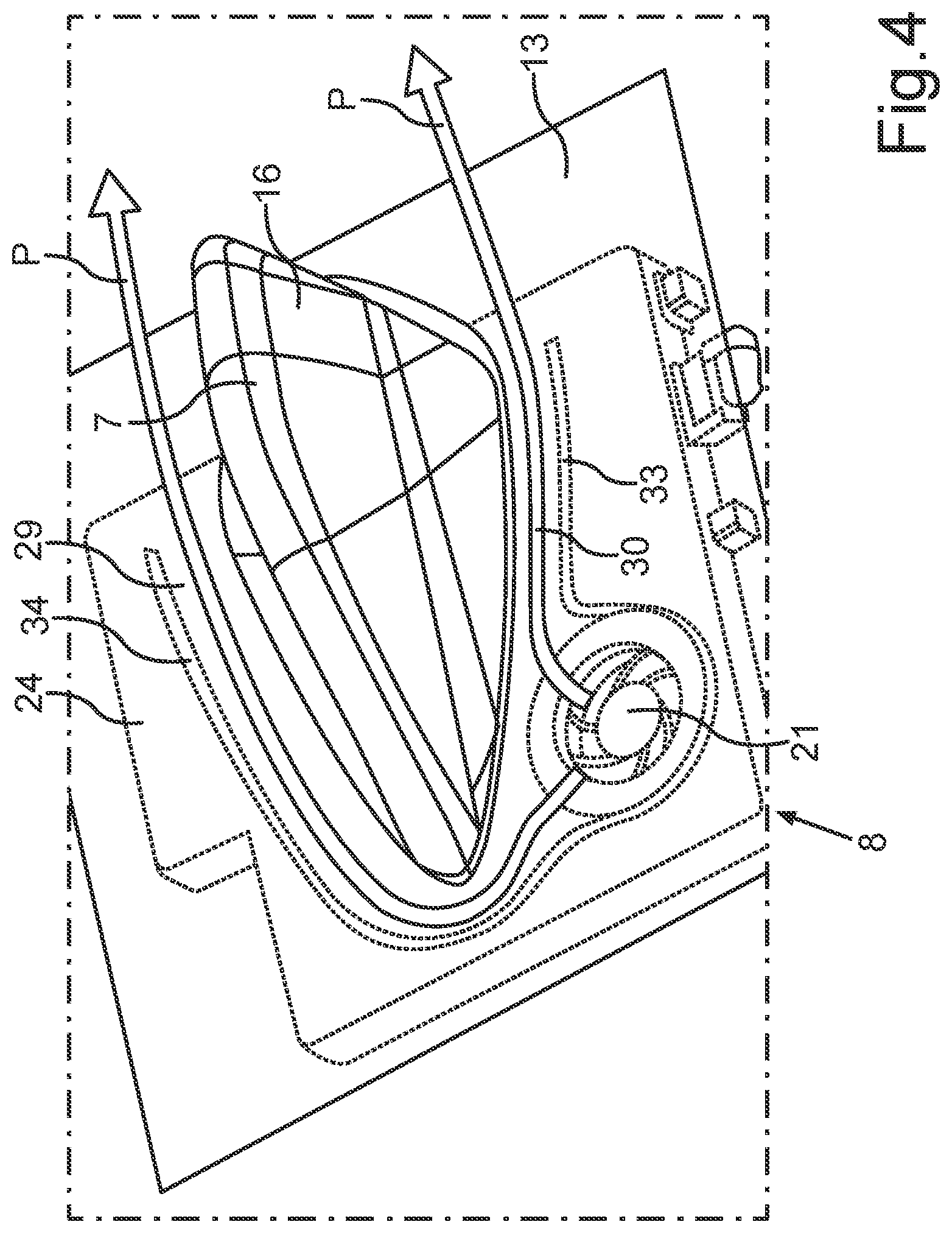 Patent US12597693 Figure 4 – Roof antenna module comprising a specific cooling of a control device on a vehicle roof, arrangement, motor vehicle, and method