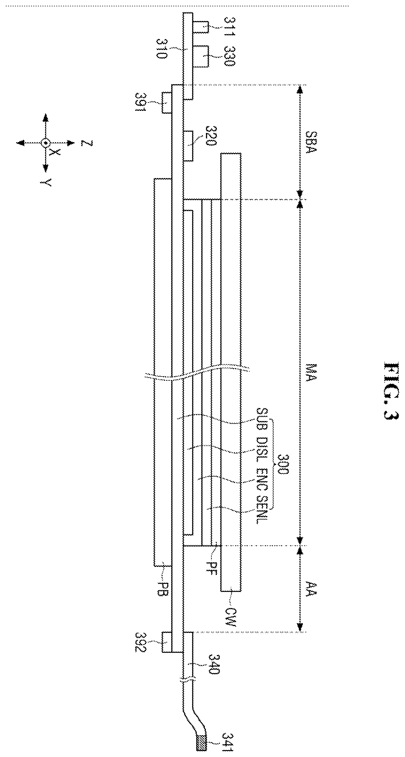 Patent US12597698 Figure 3 – Display device