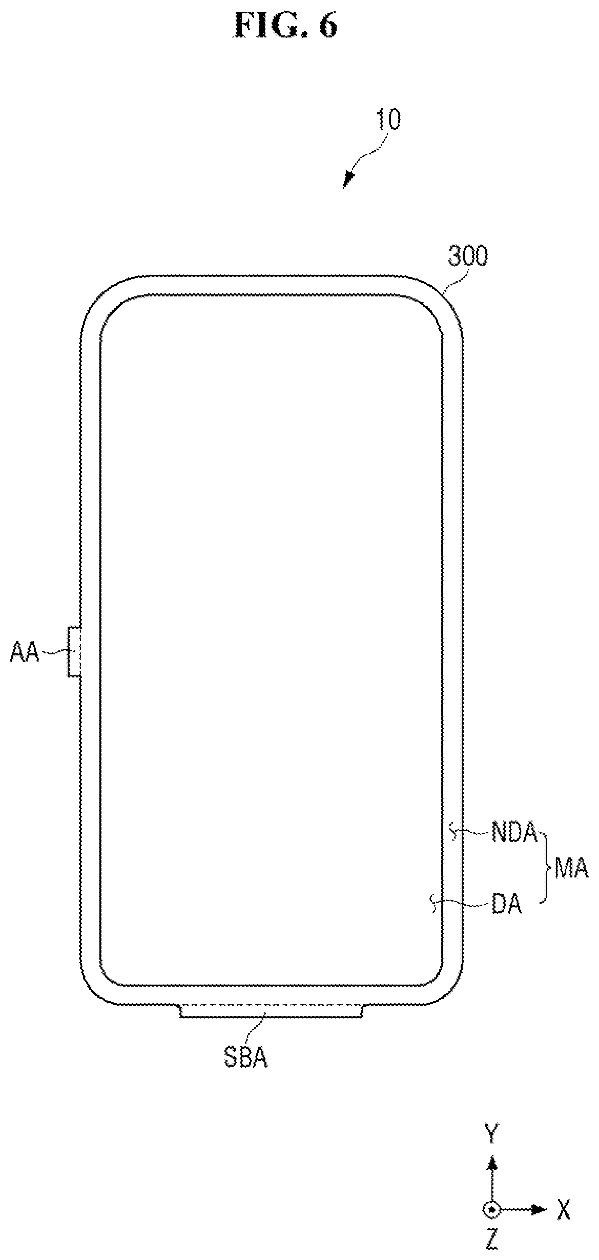 Patent US12597698 Figure 6 – Display device