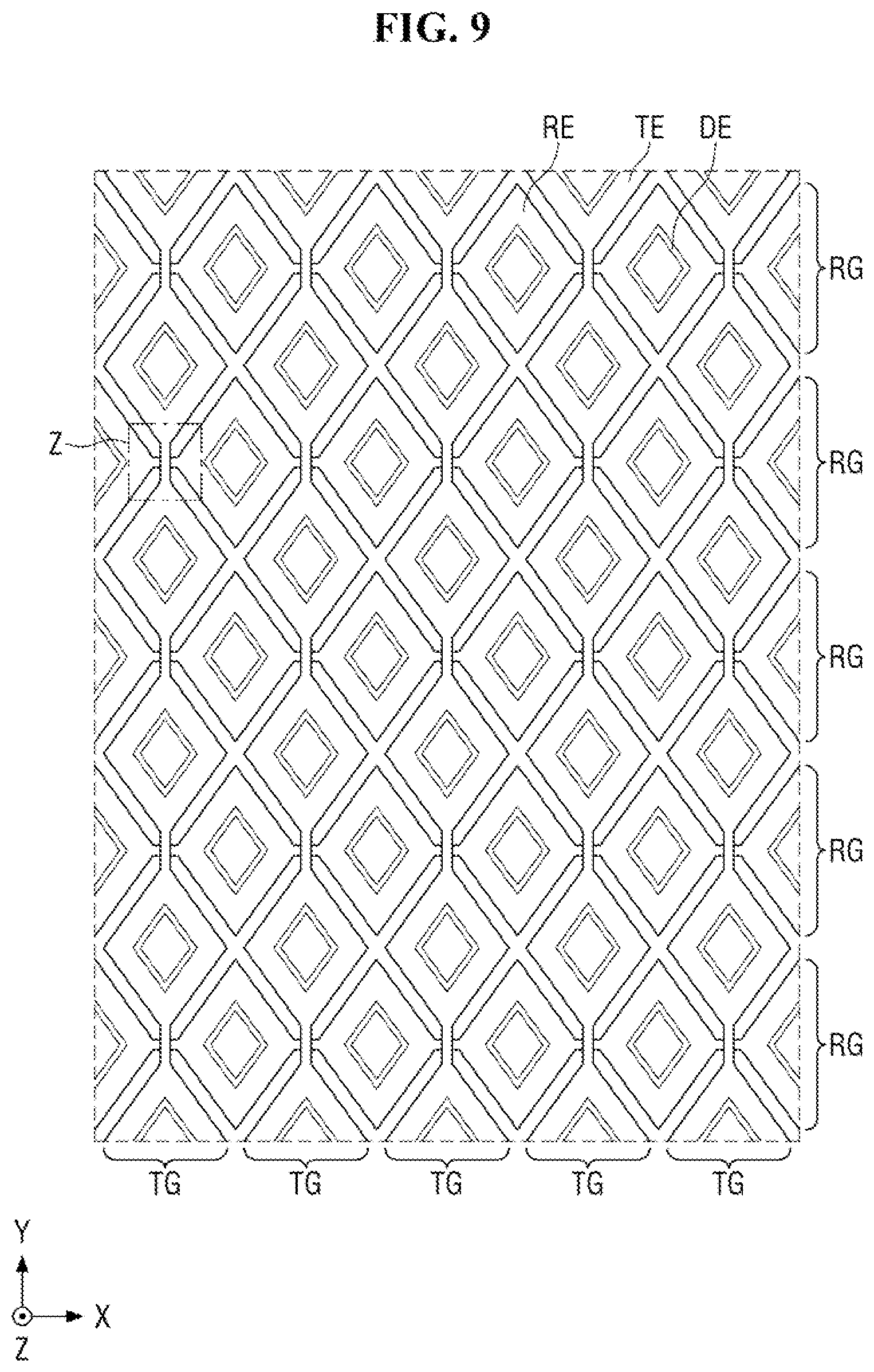 Patent US12597698 Figure 9 – Display device