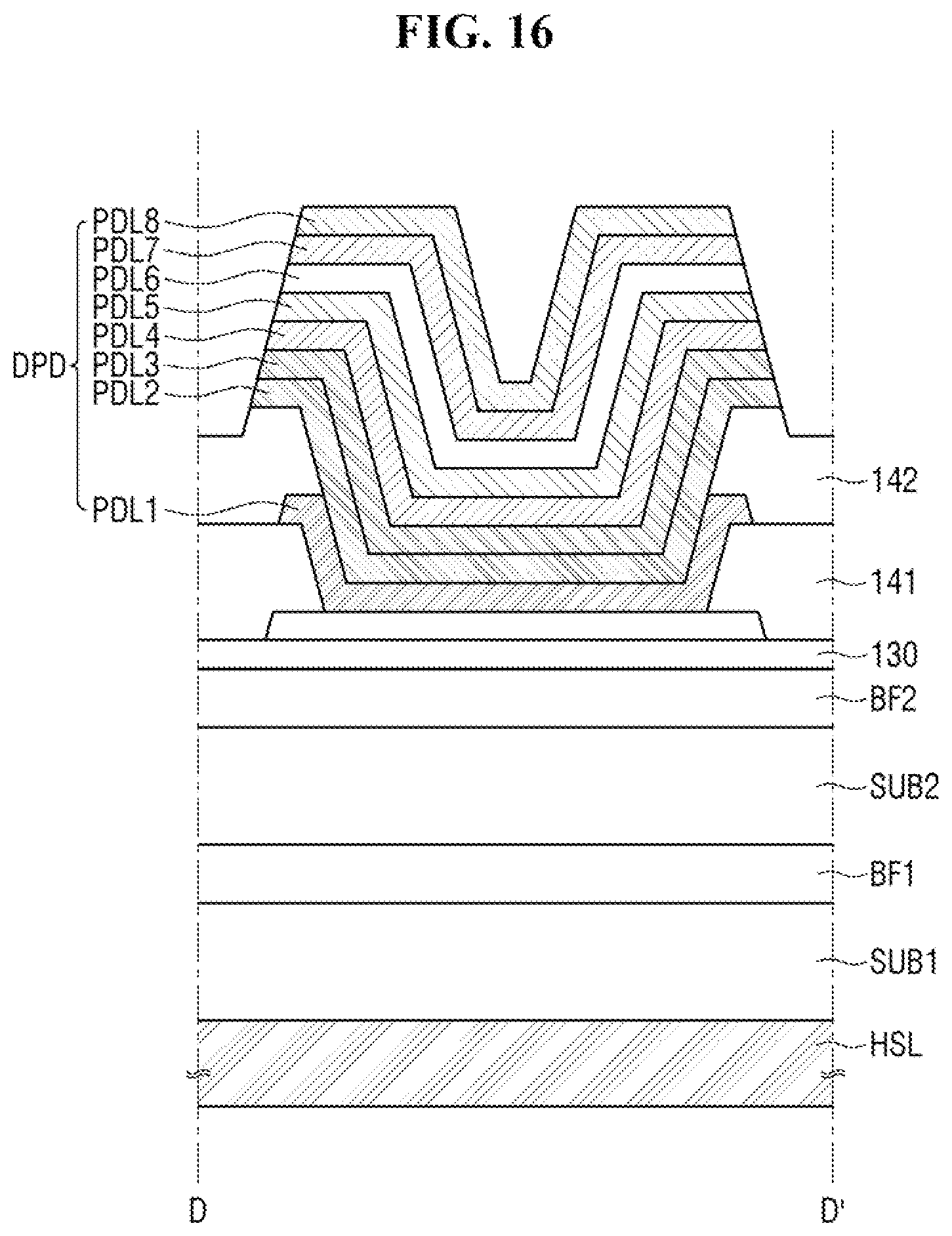 Patent US12597698 Figure 16 – Display device