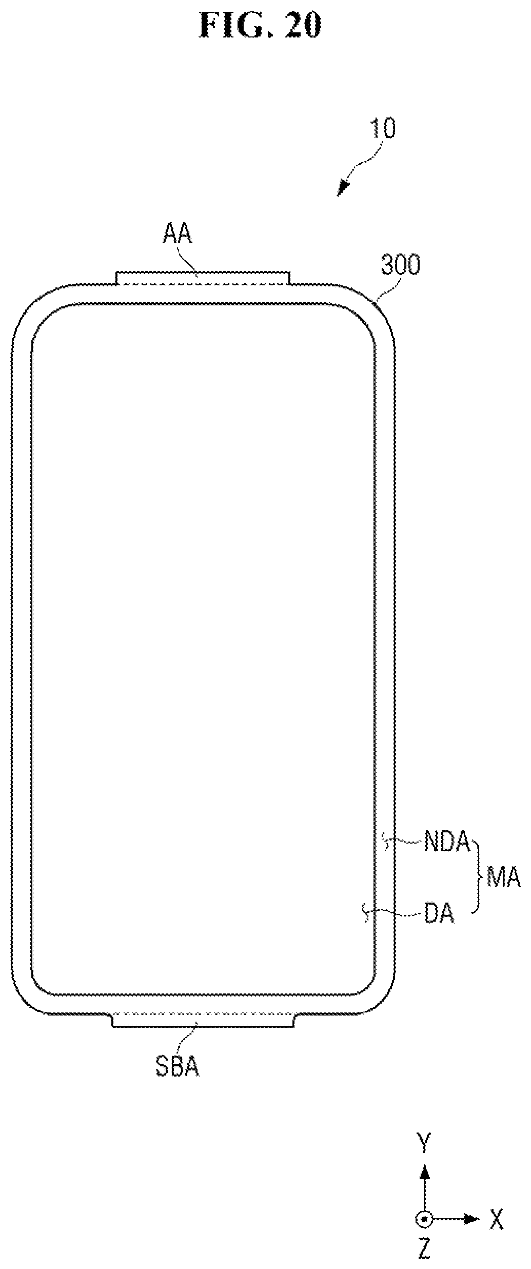 Patent US12597698 Figure 20 – Display device