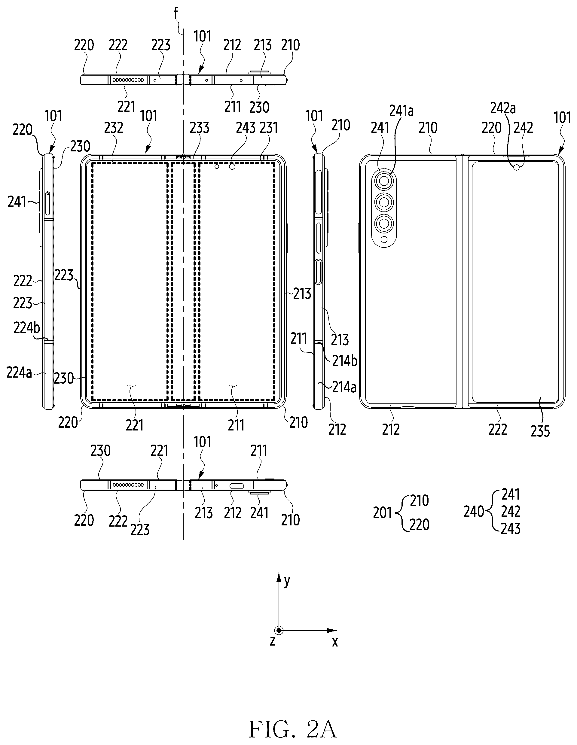Patent US12597704 Figure 2 – Electronic device including antenna module