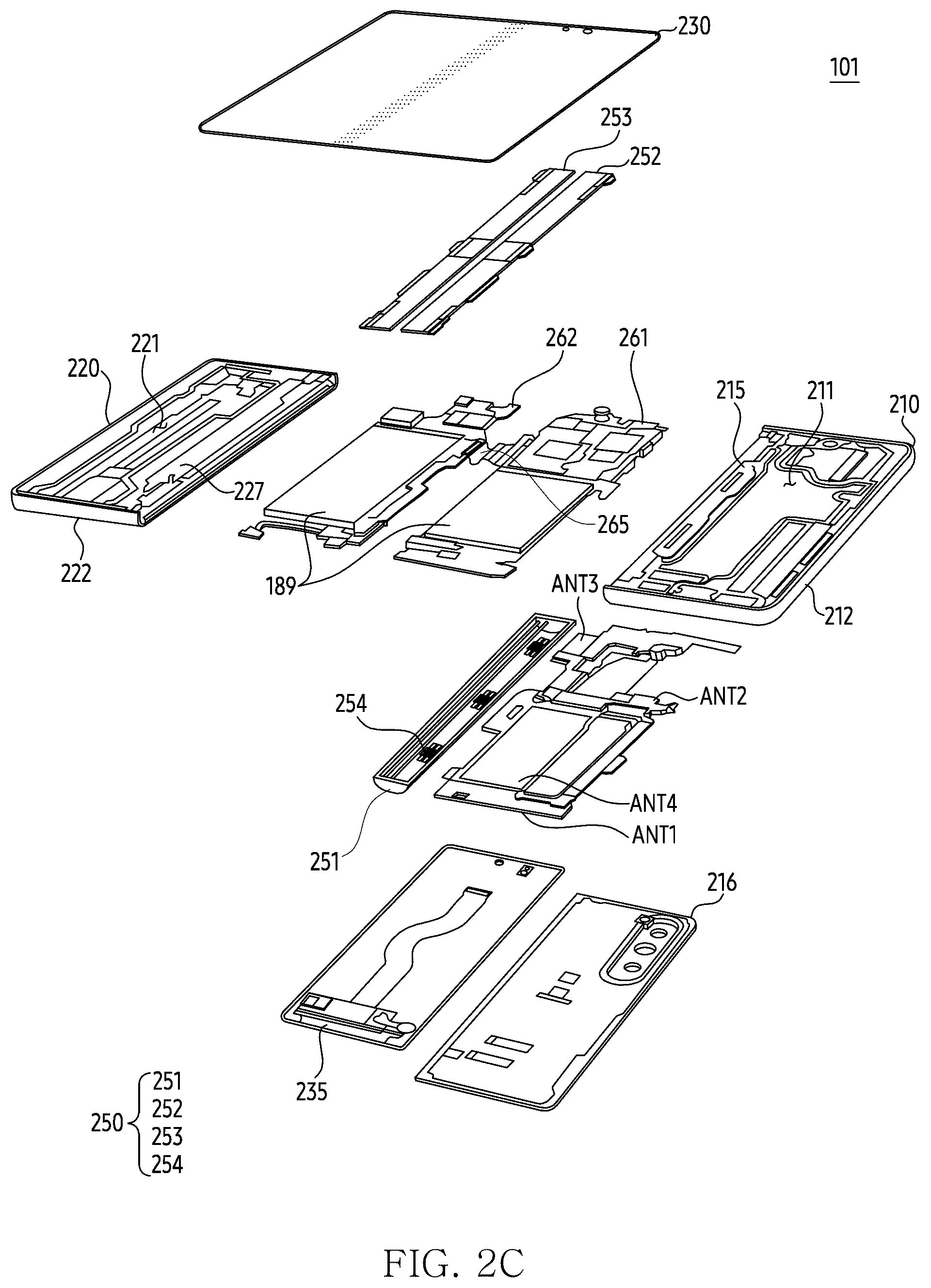 Patent US12597704 Figure 4 – Electronic device including antenna module