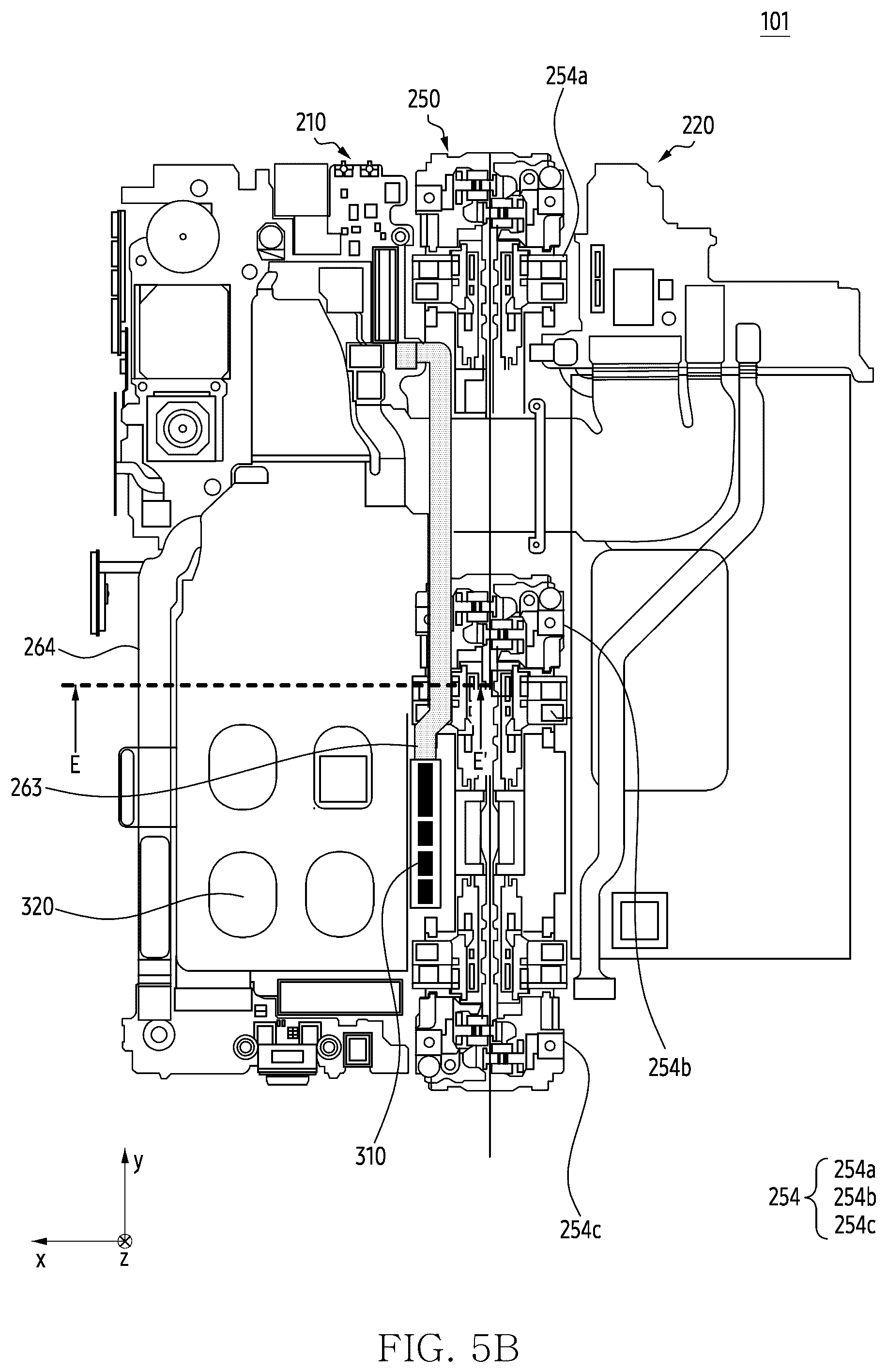 Patent US12597704 Figure 10 – Electronic device including antenna module
