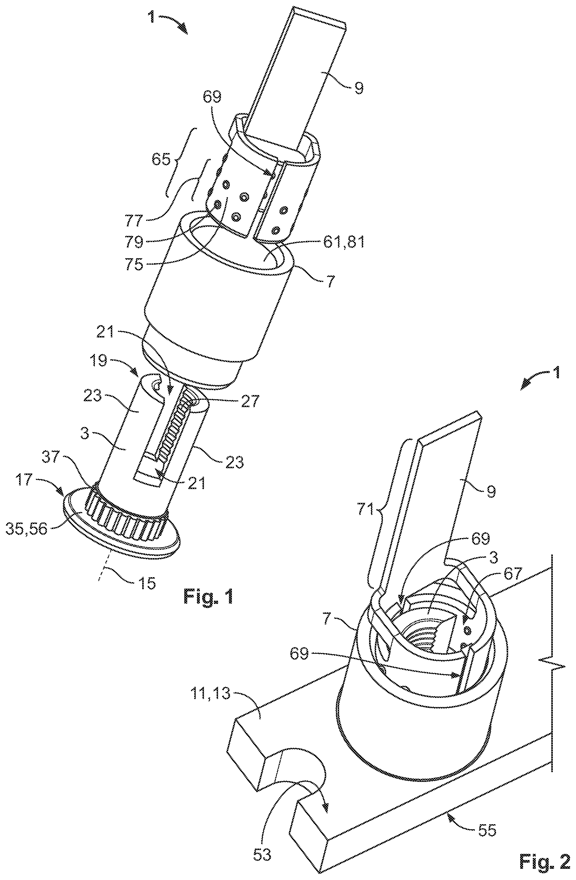 Patent US12597719 Figure 1 – Connection arrangement for fastening an electrical contact element to an electrical conductor